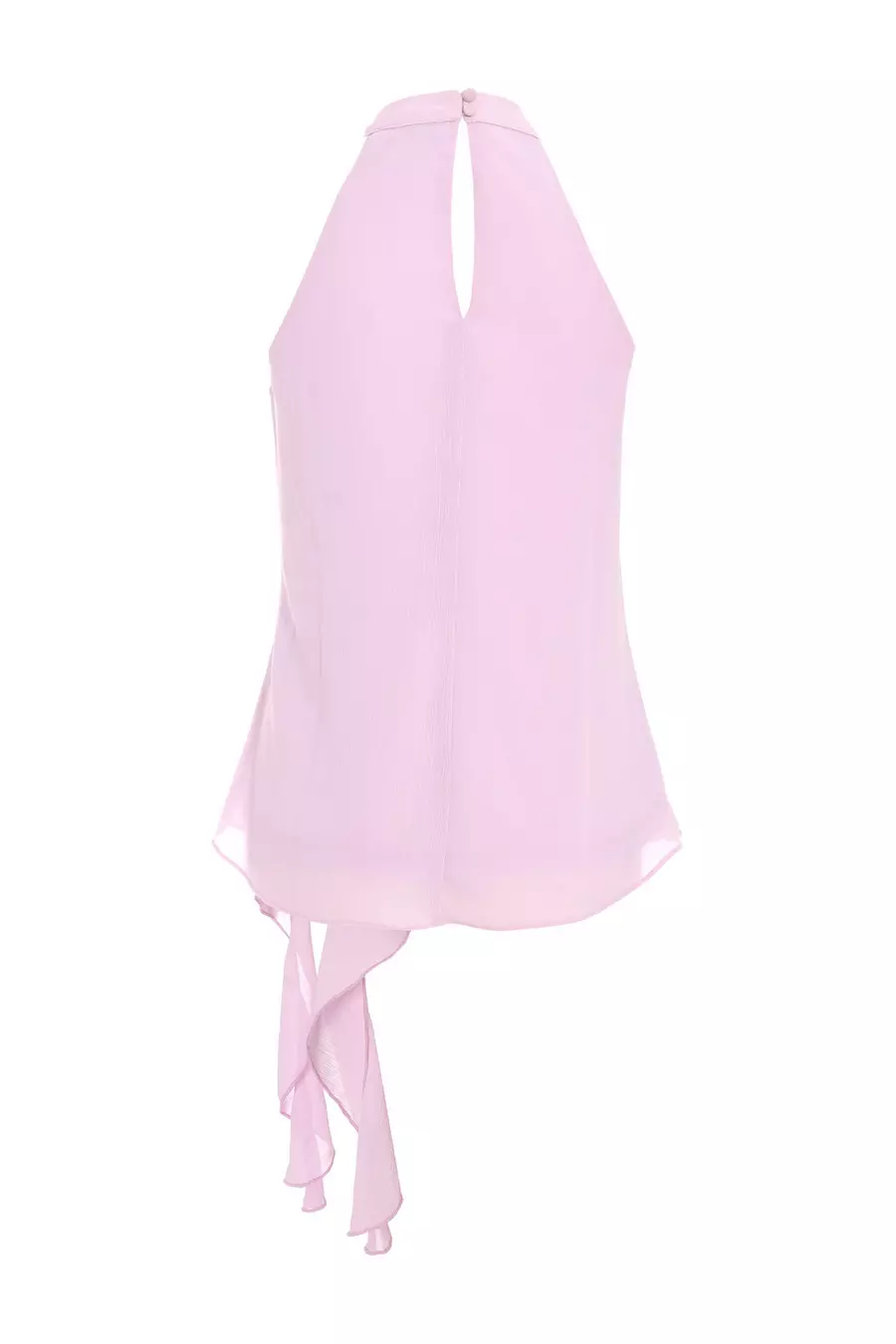 Lilac Chiffon Frill Drape Top QUIZ Clothing