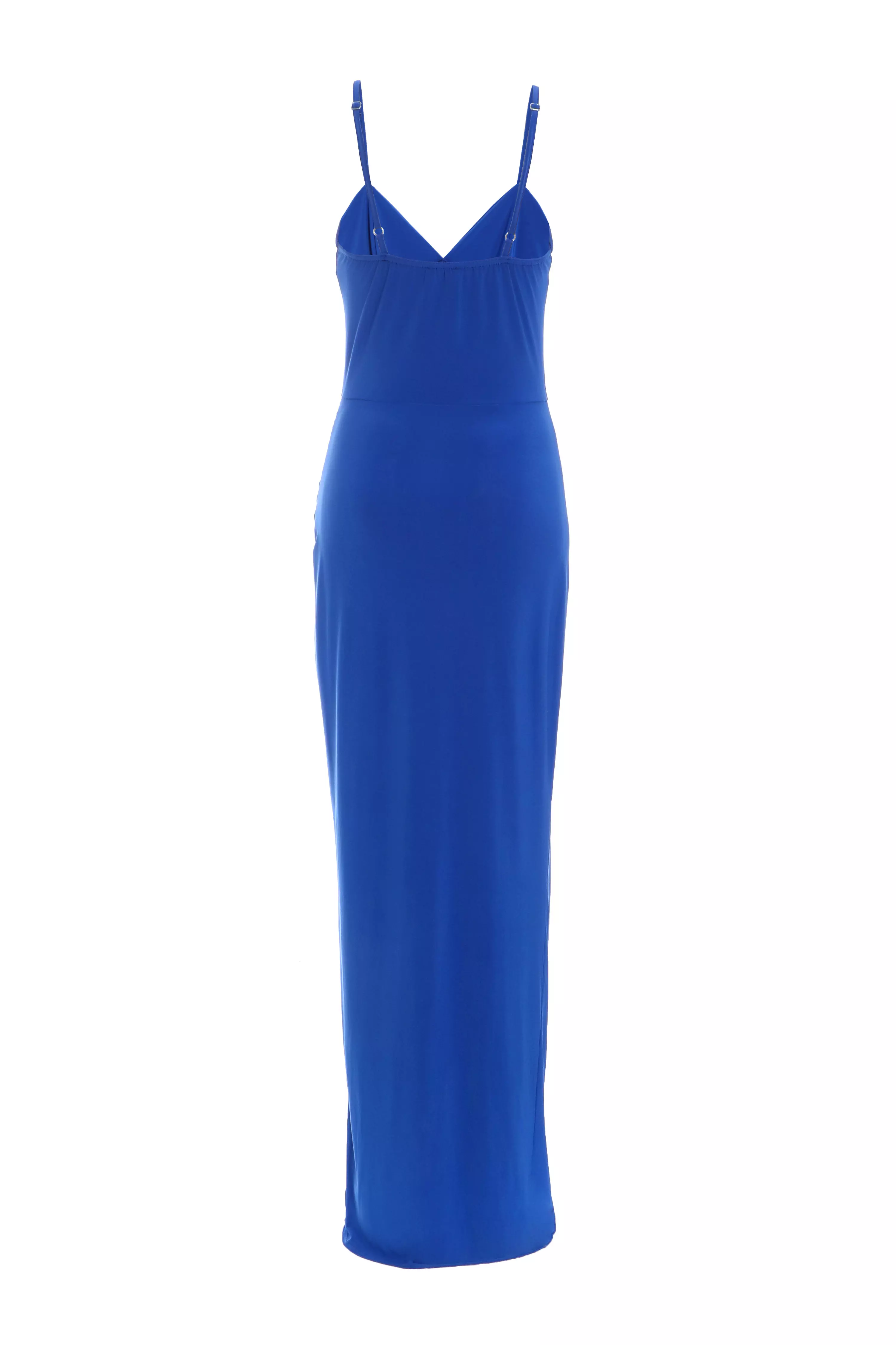 Royal Blue Wrap Maxi Dress