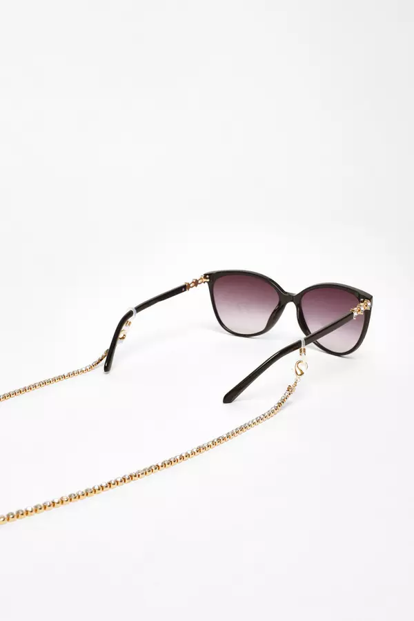 Gold Diamante Sunglasses Chain