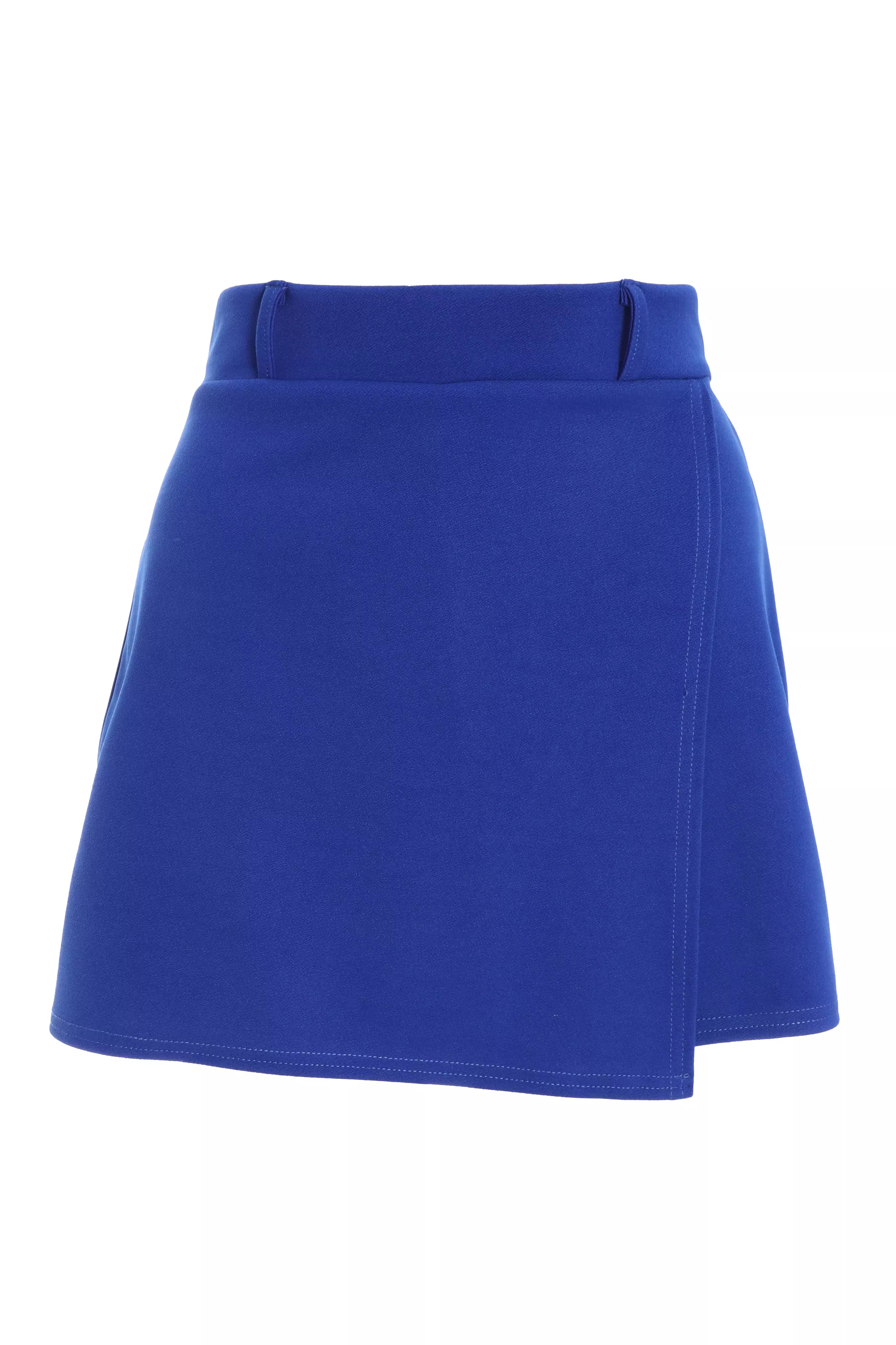 Royal Blue Wrap Skort