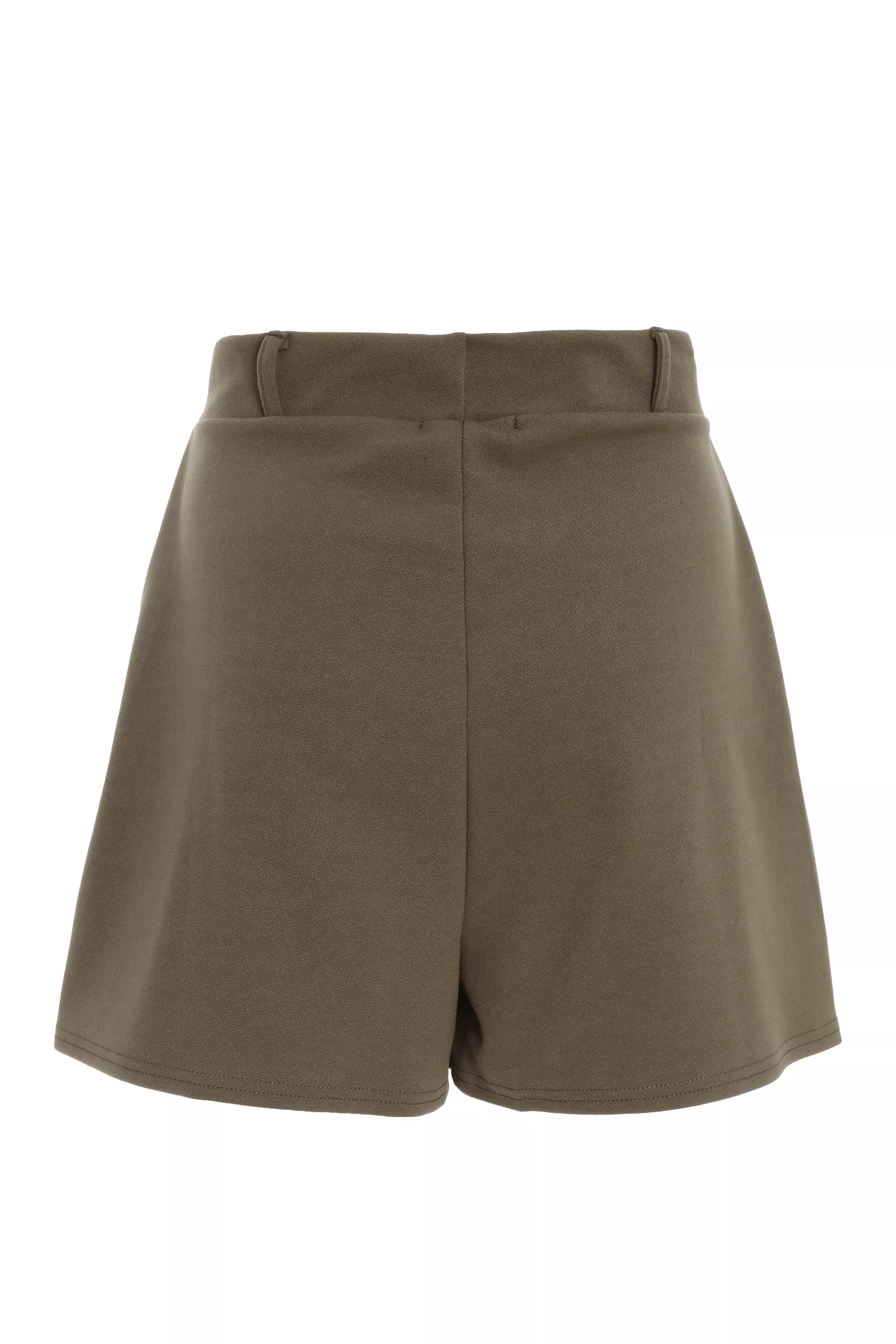 Khaki Wrap Skort