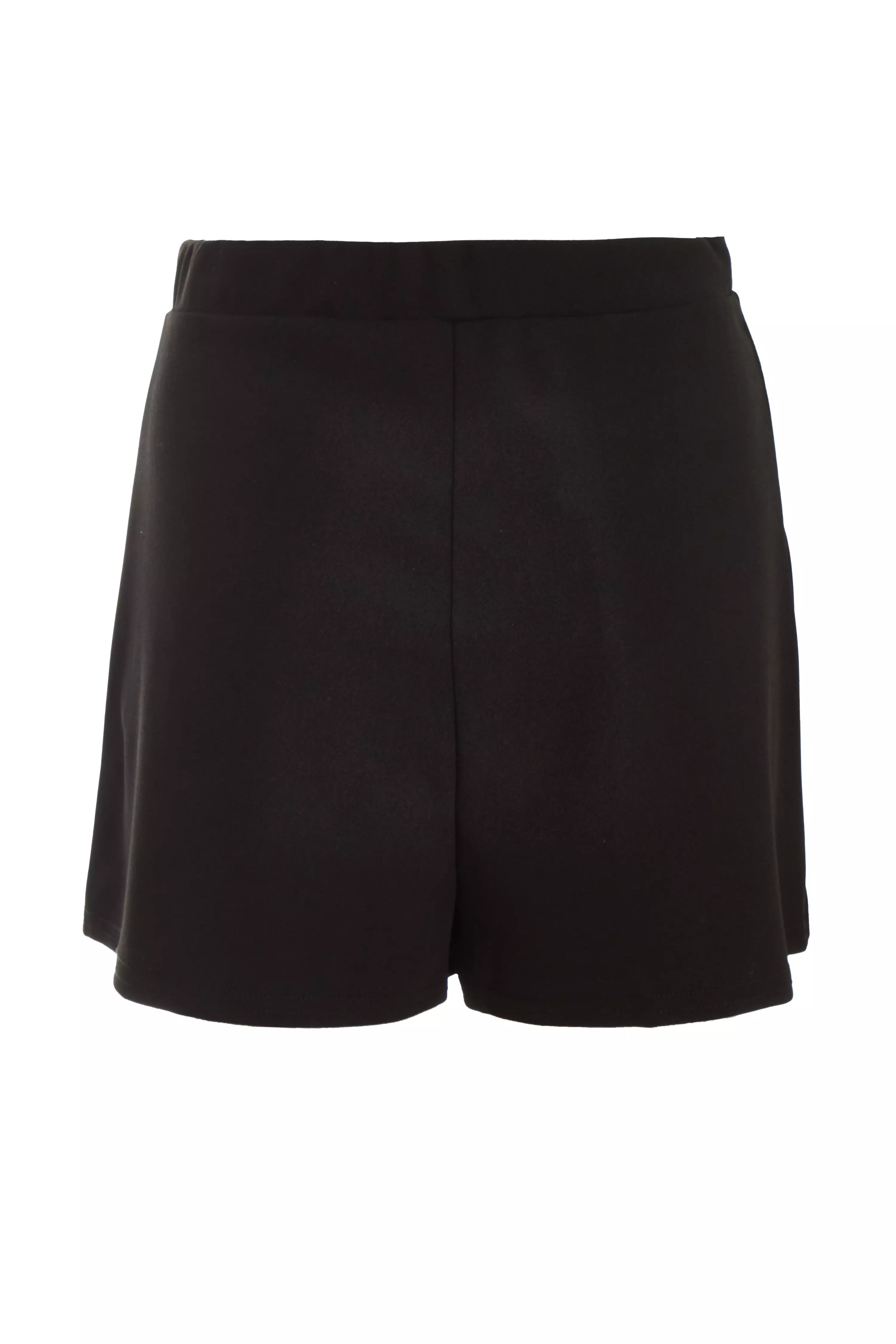 Black Wrap Skort