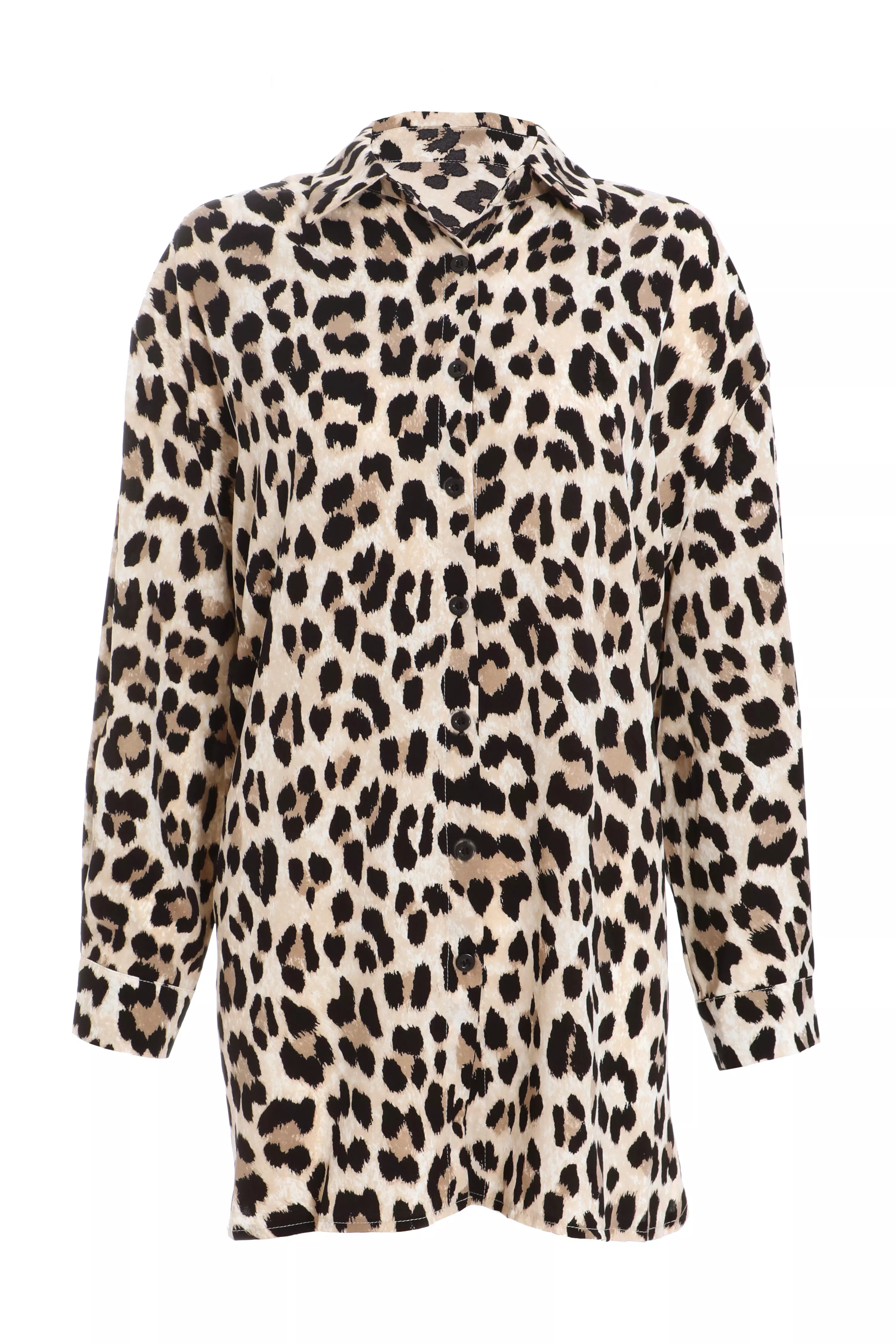 Leopard Print Oversized Blouse