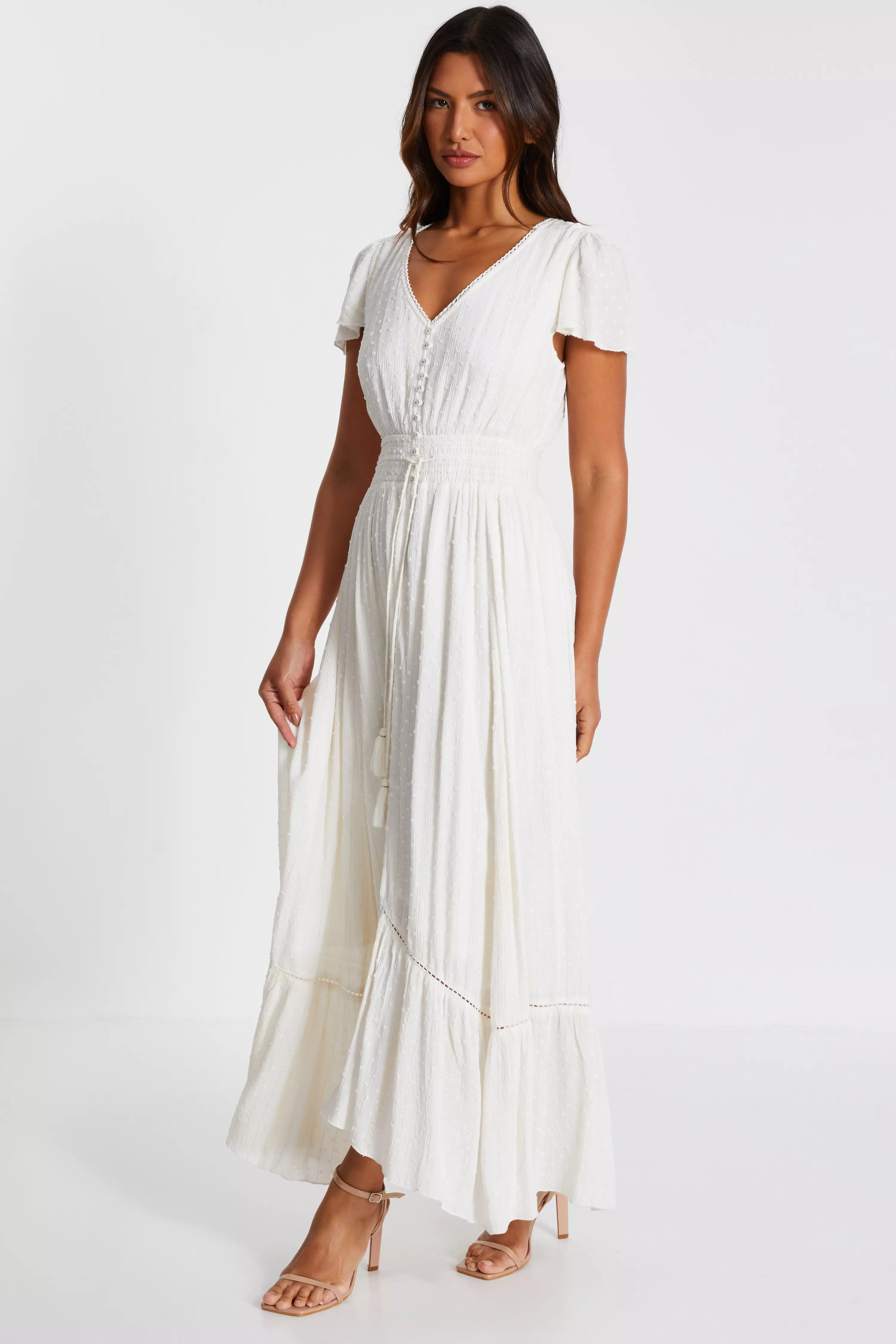 White Lace Maxi Dress