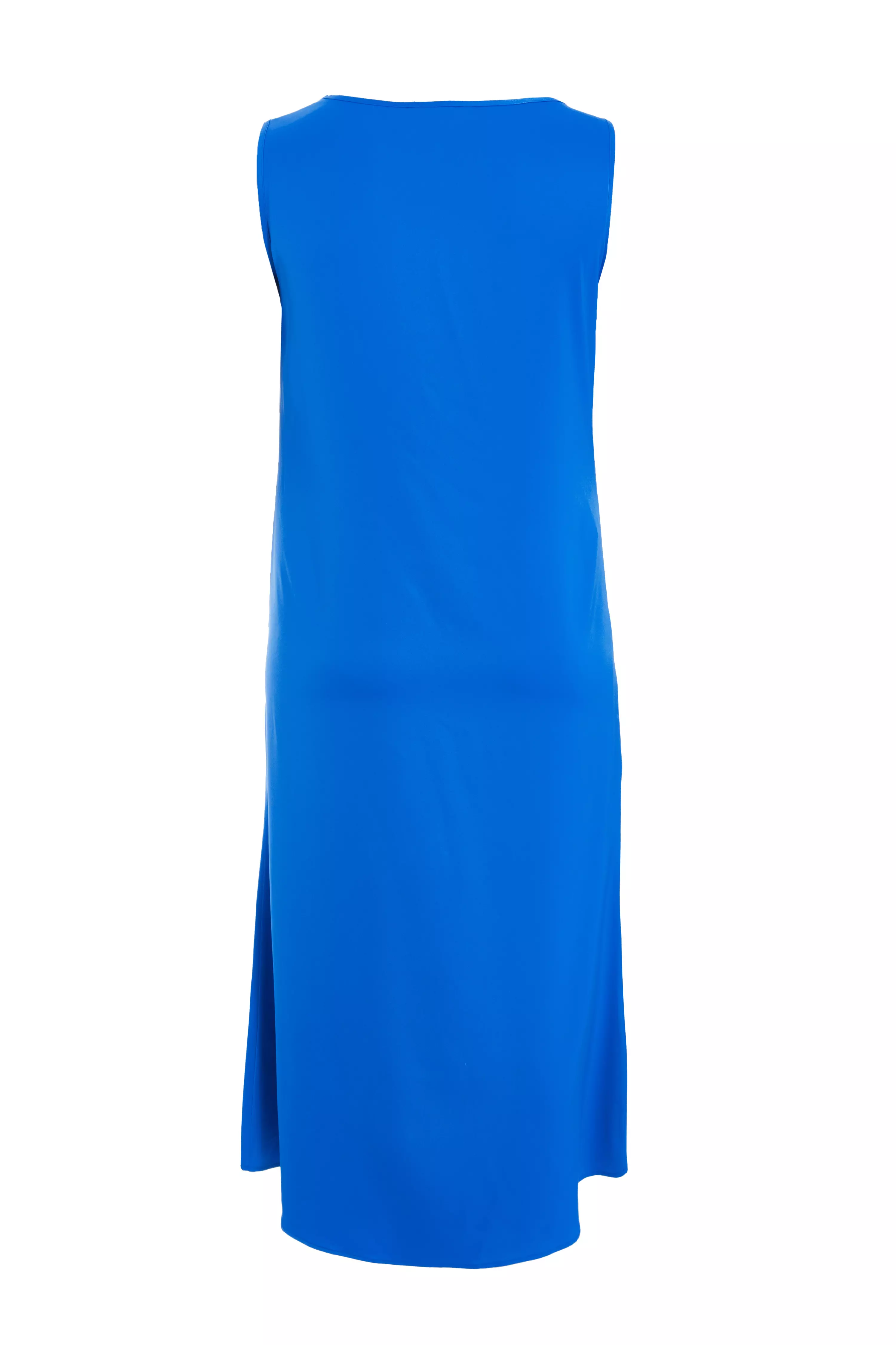 Curve Blue Cowl Neck Midaxi Dress