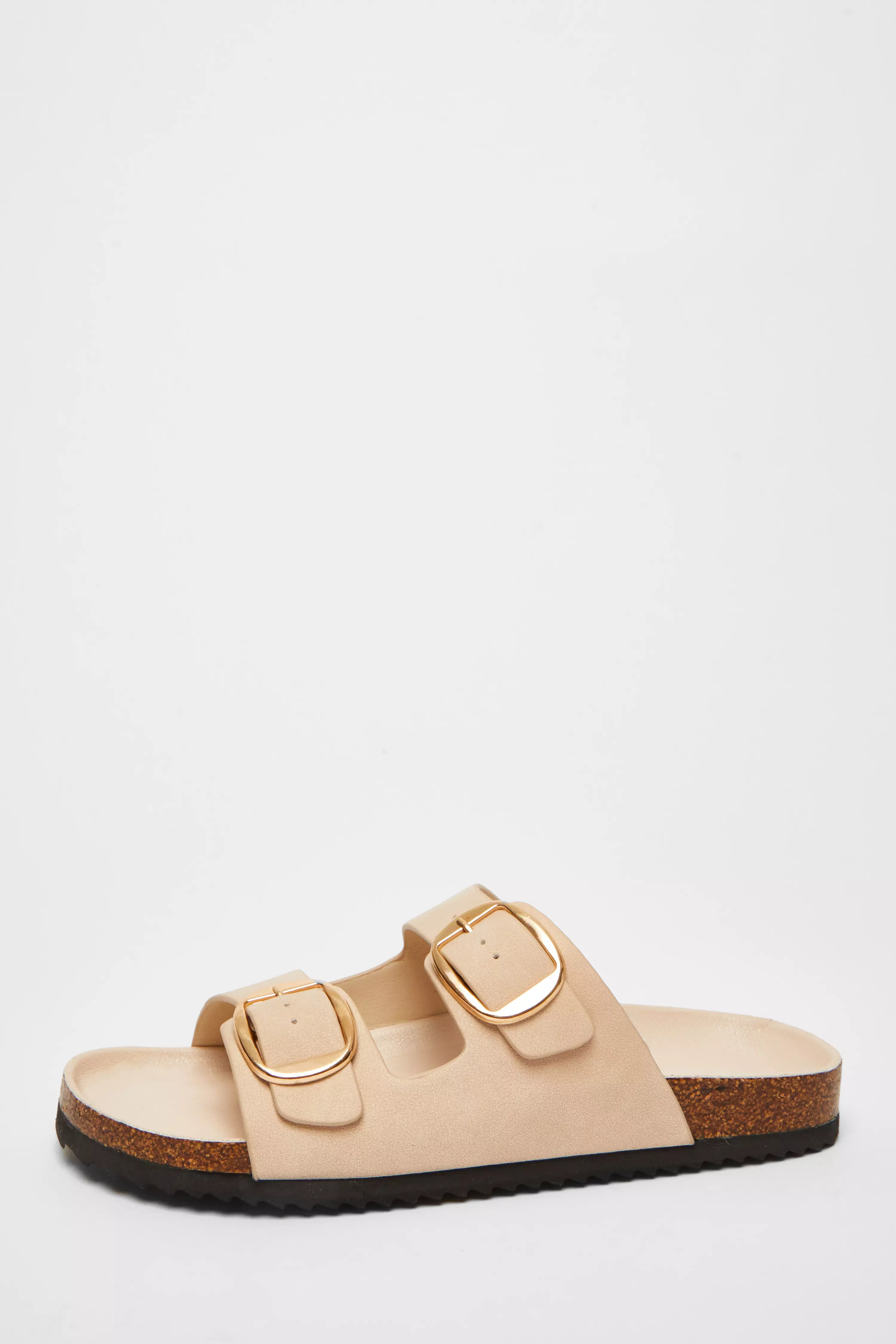 Nude Double Buckle Sandals