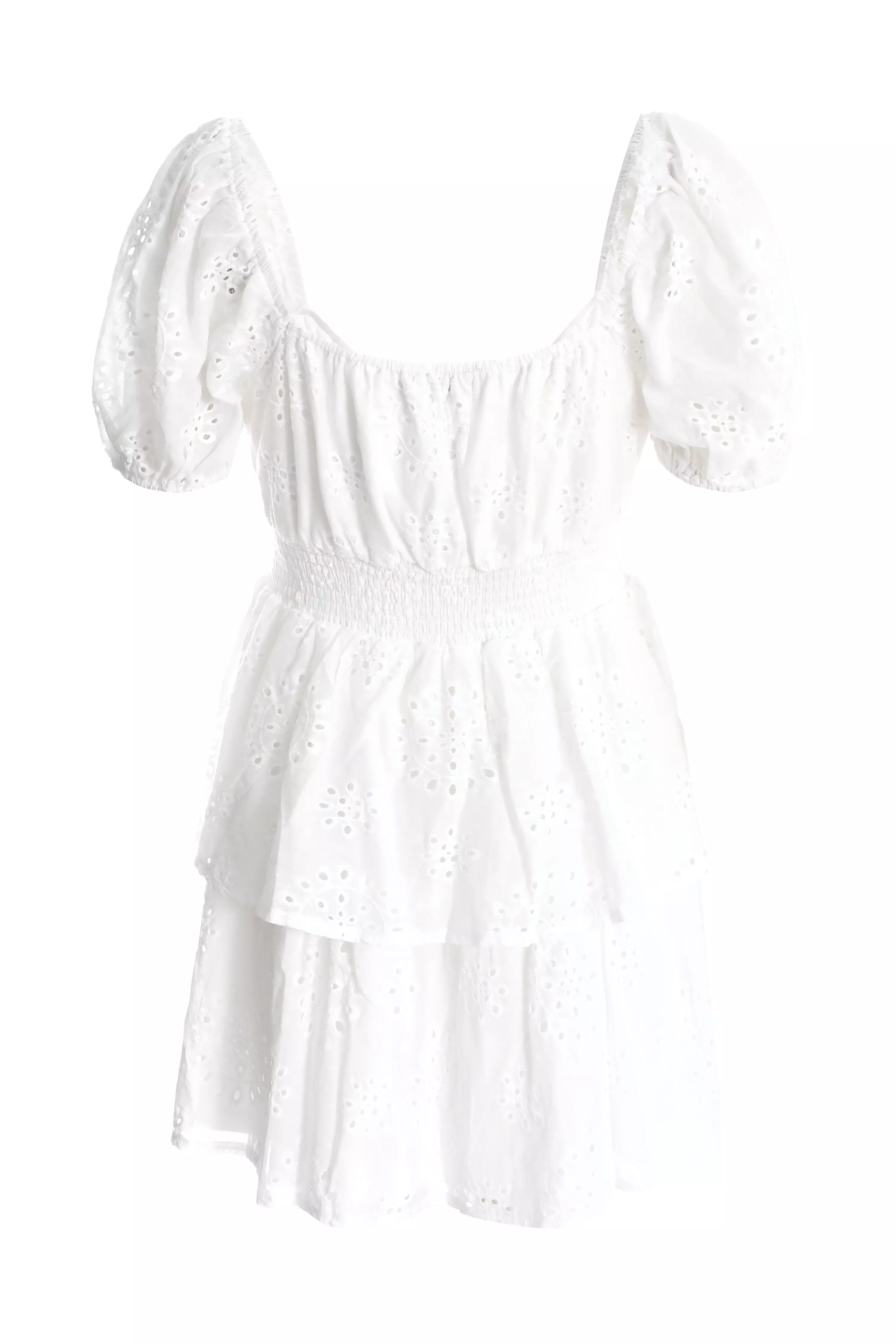 White Skater Mini Dress