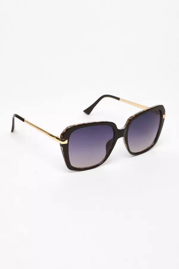 Black Large Tortoiseshell Sunglasses