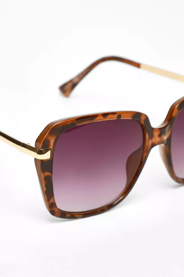 Brown Large Tortoiseshell Sunglasses