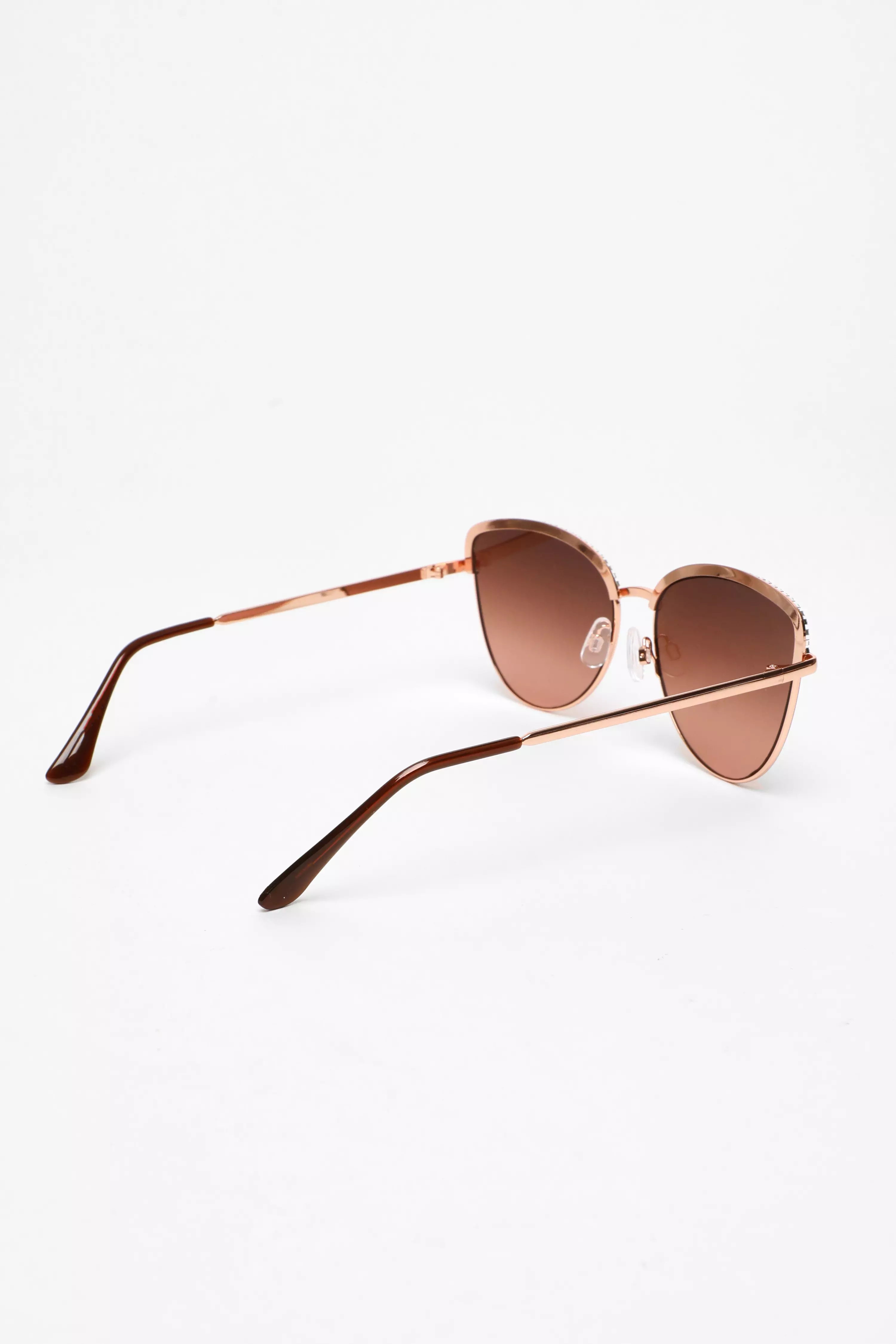 Gold Diamante Trim Sunglasses