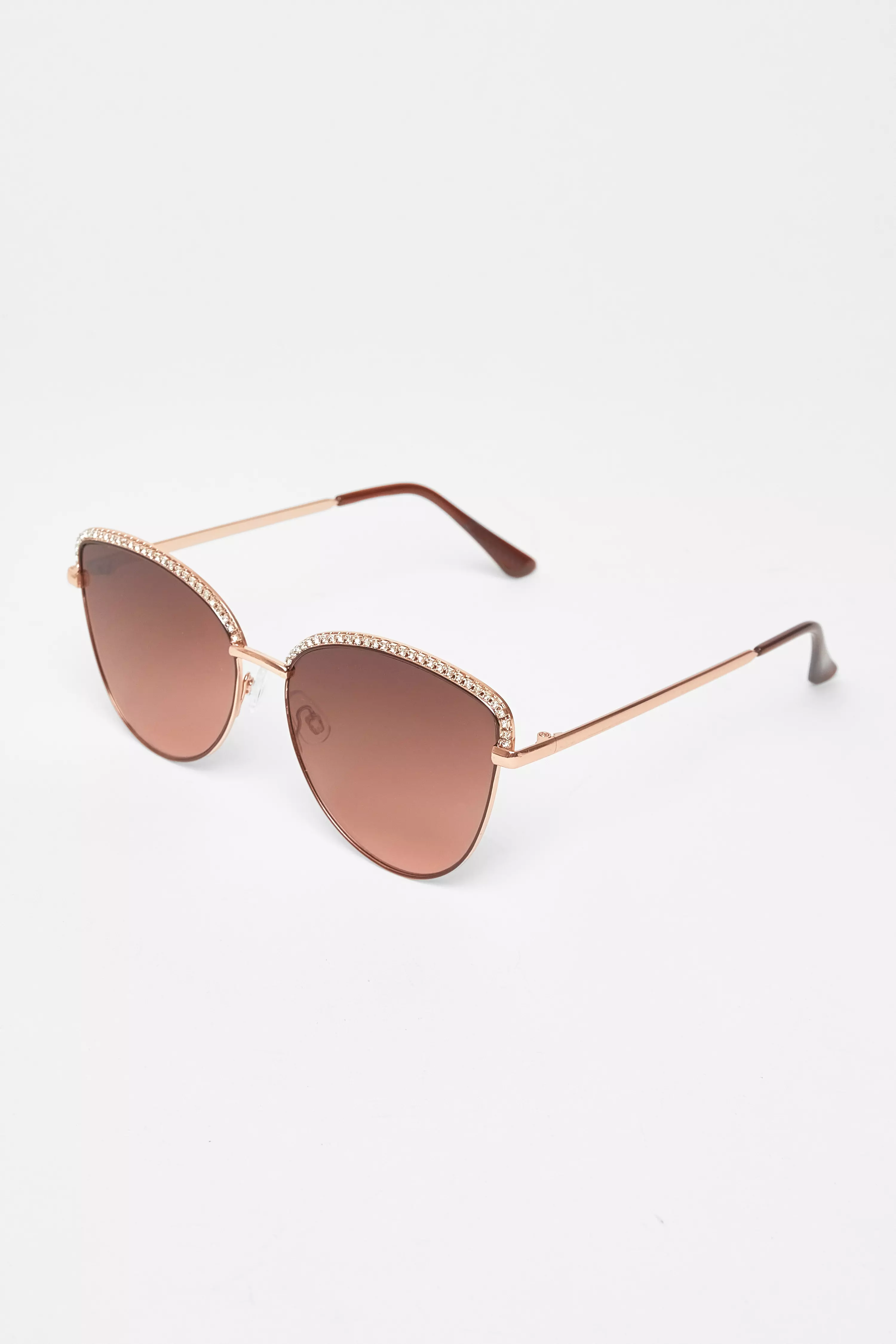 Gold Diamante Trim Sunglasses