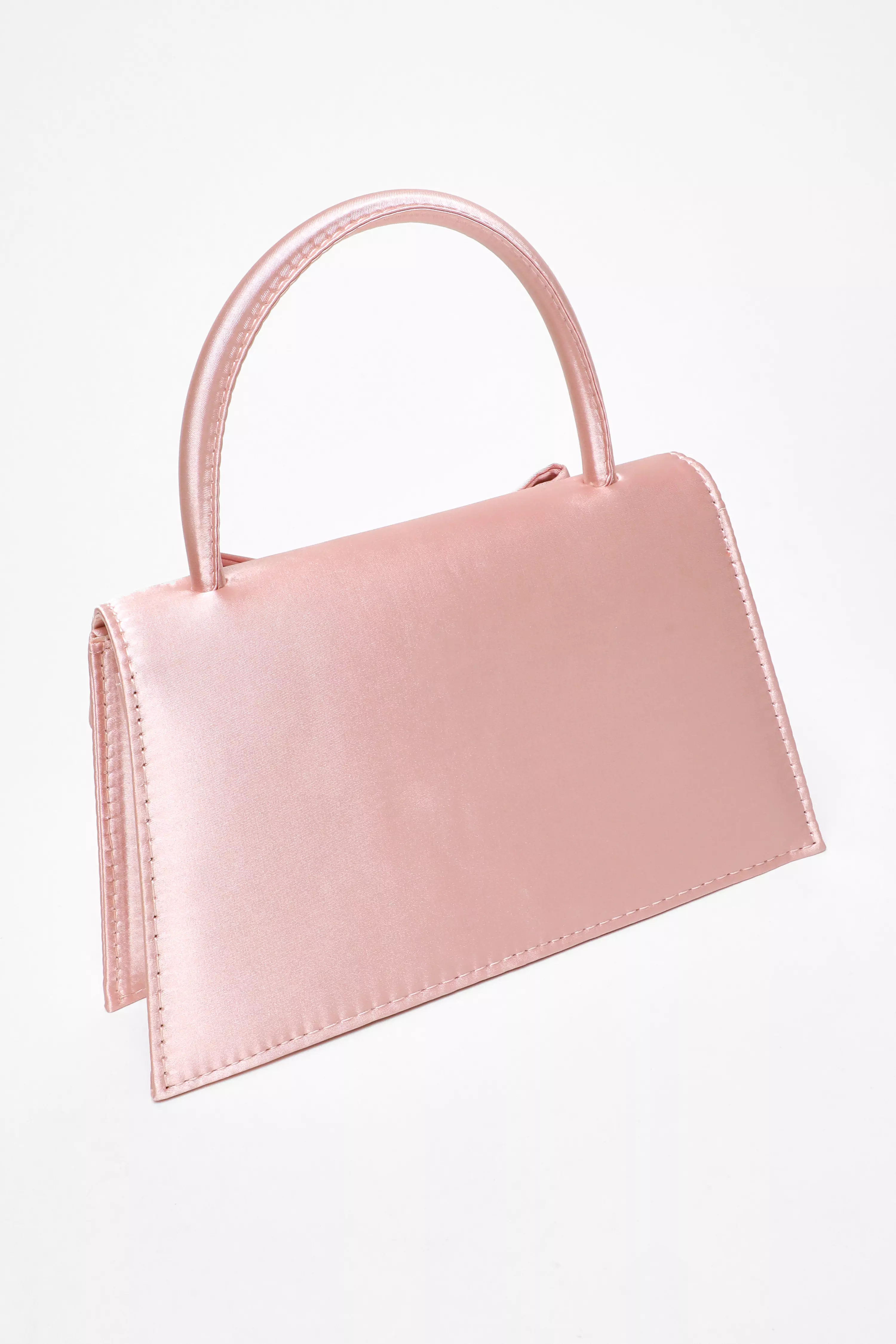Pink Diamante Bow Mini Top Handle Bag
