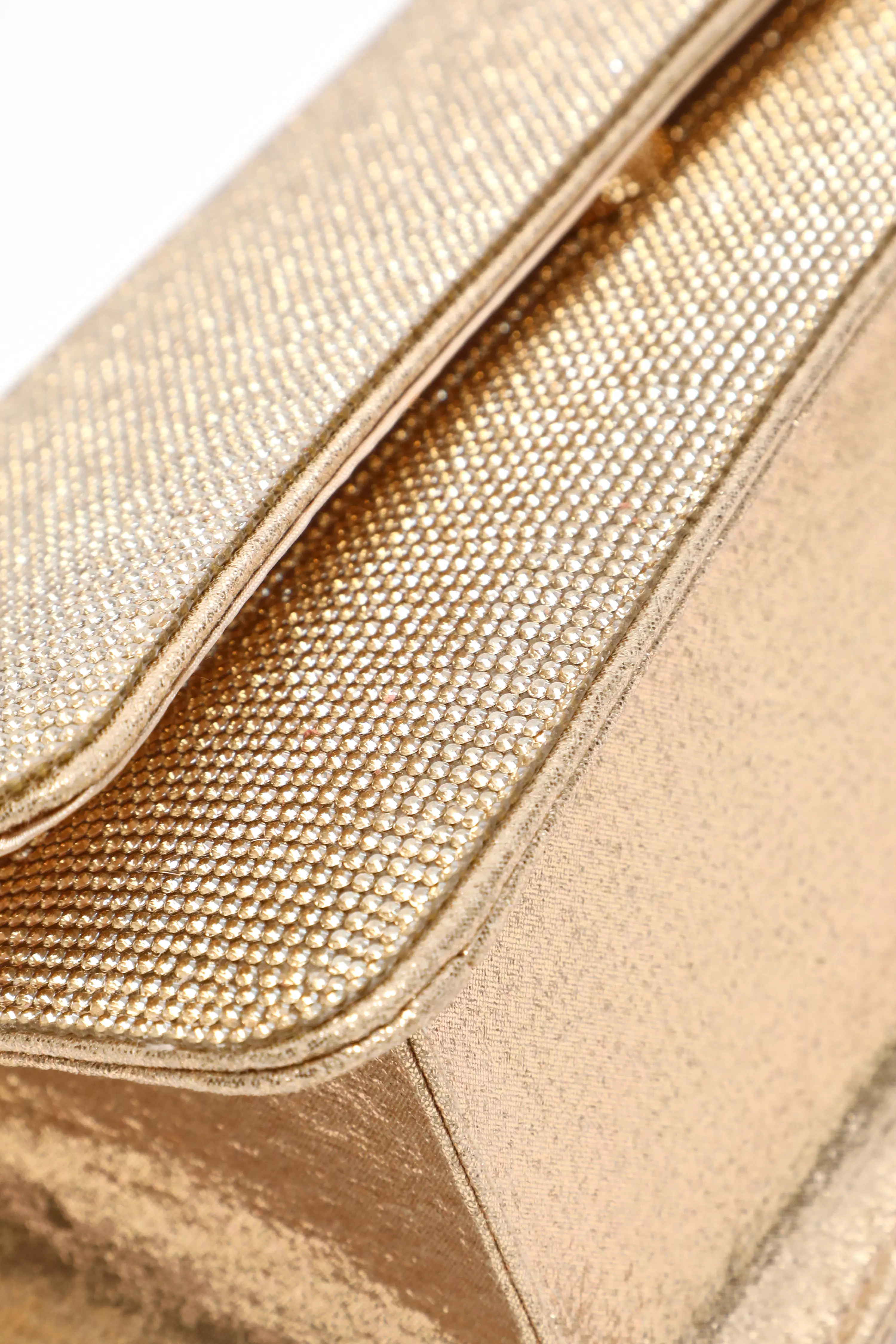 Gold Diamante Shoulder Bag