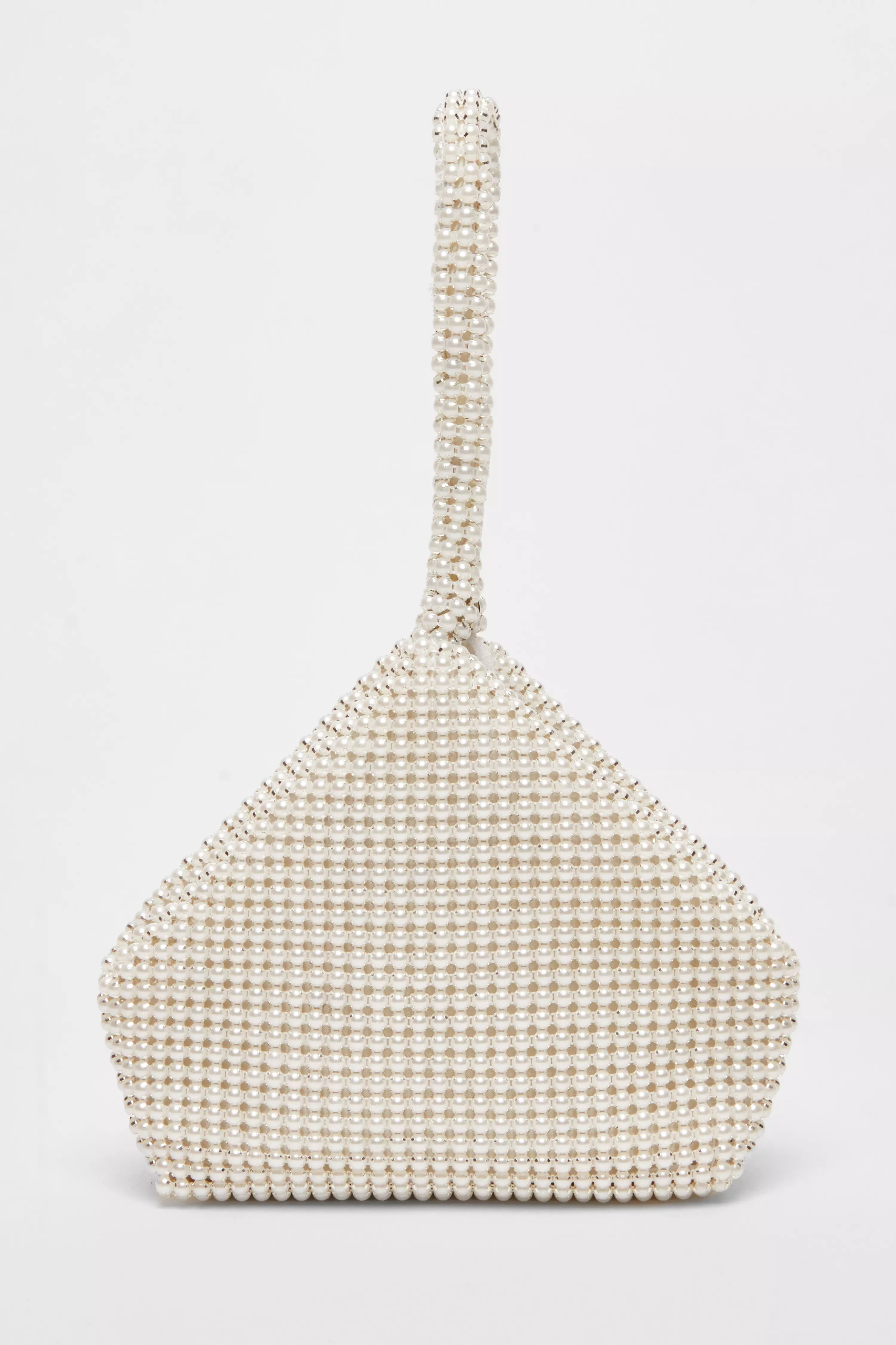 White Pearl Pouch Bag