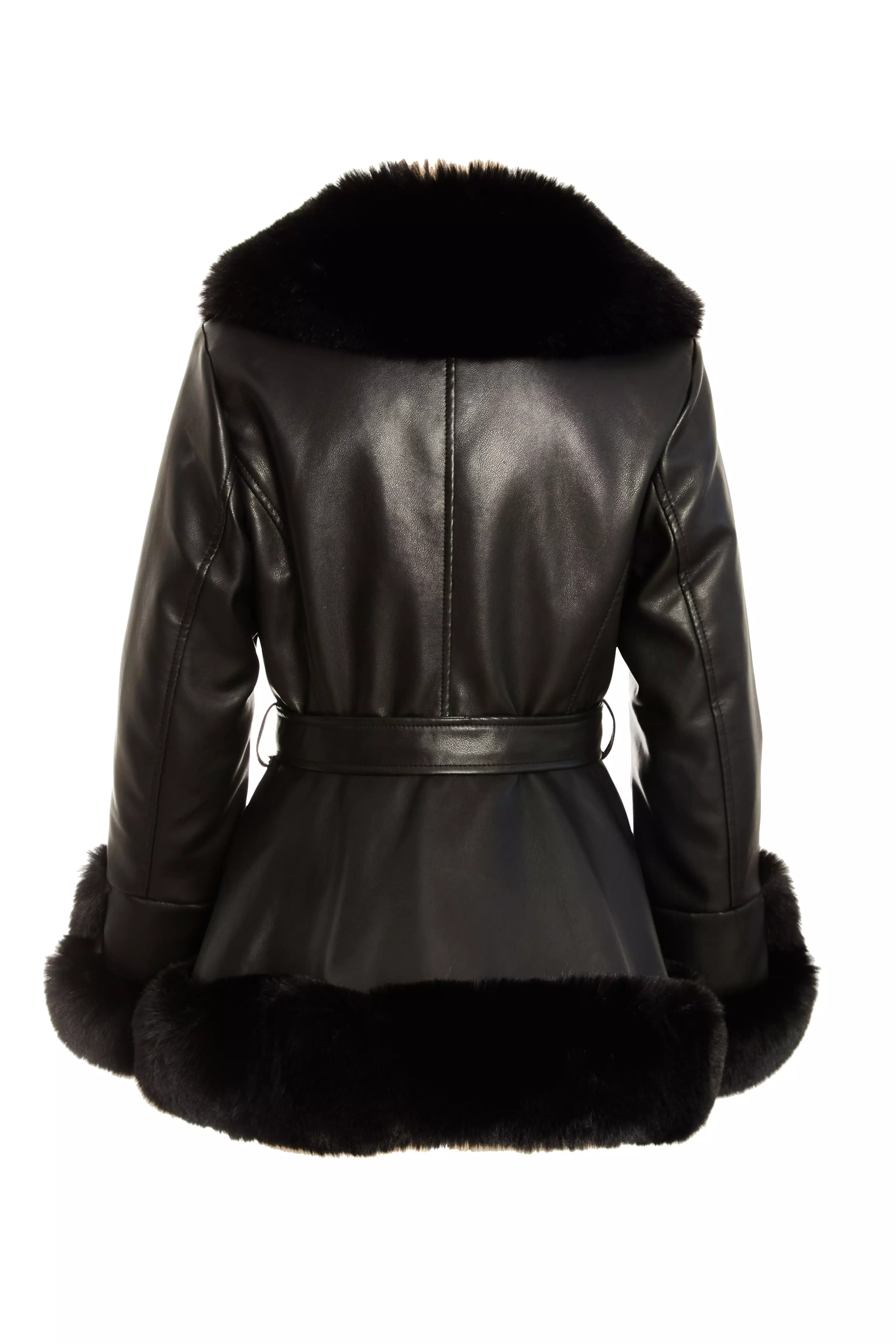 Black Faux Leather Jacket