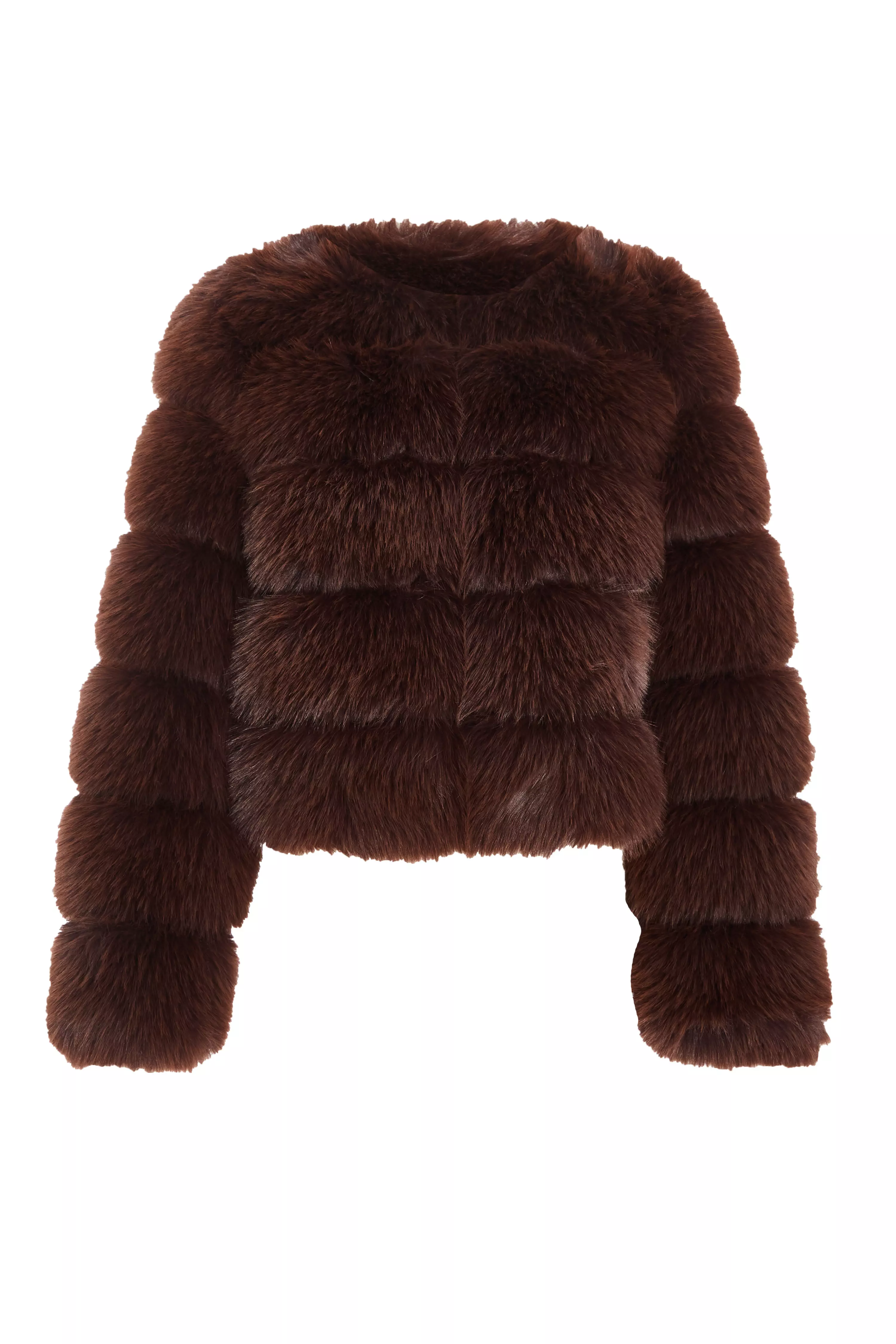 Brown Faux Fur Jacket