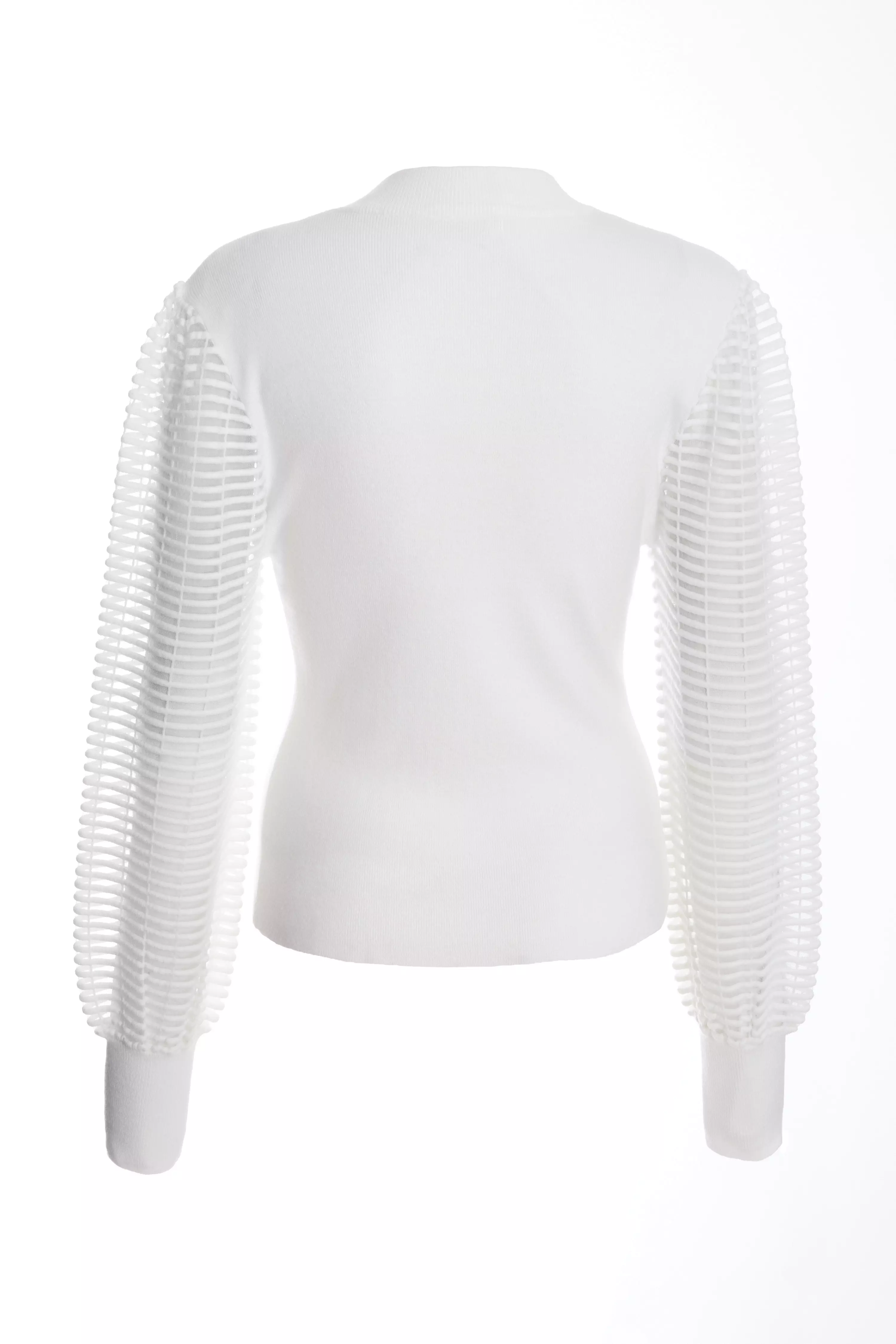 Cream High Neck Jumper