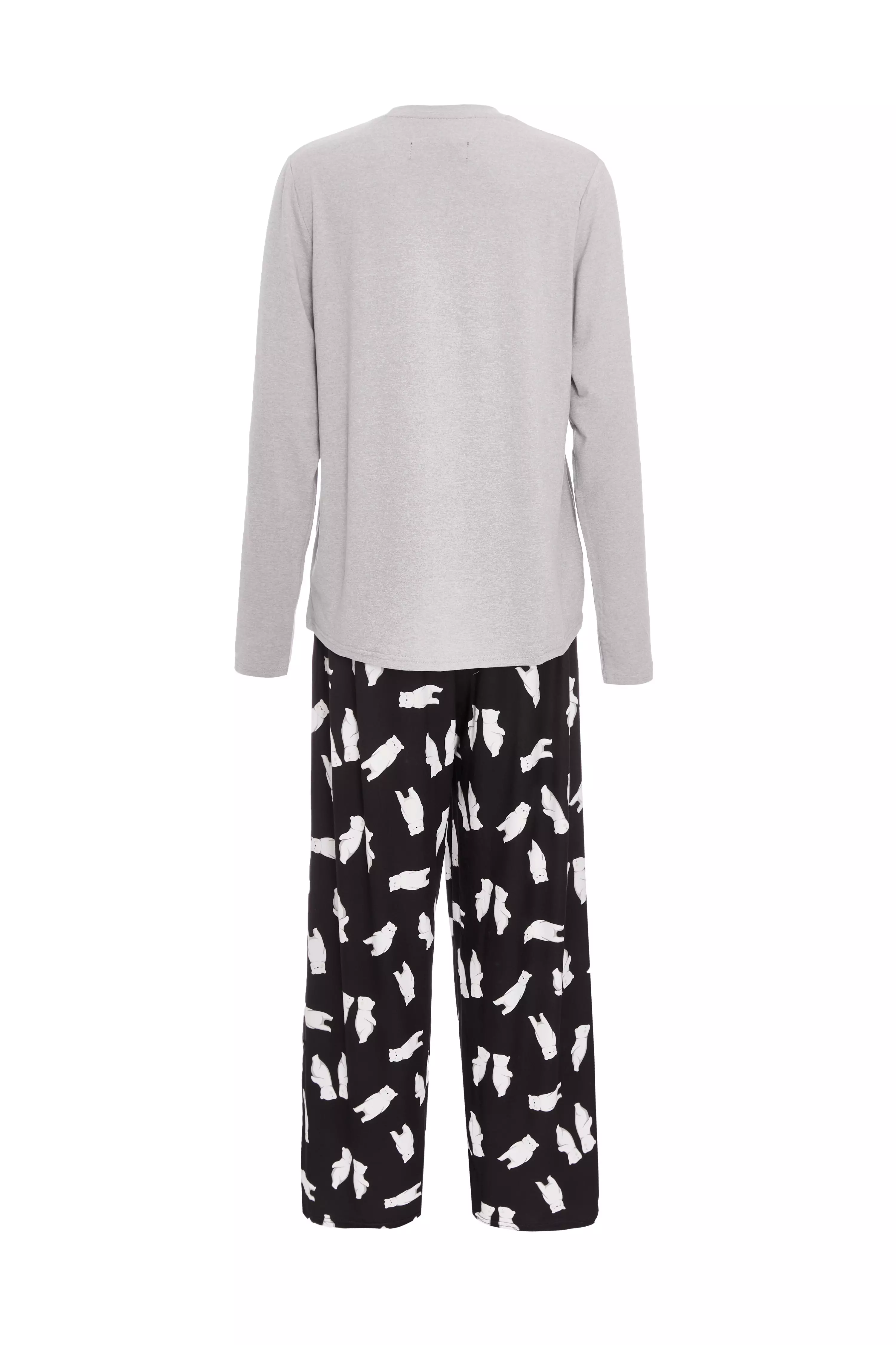 Grey Polar Bear Pyjama Set