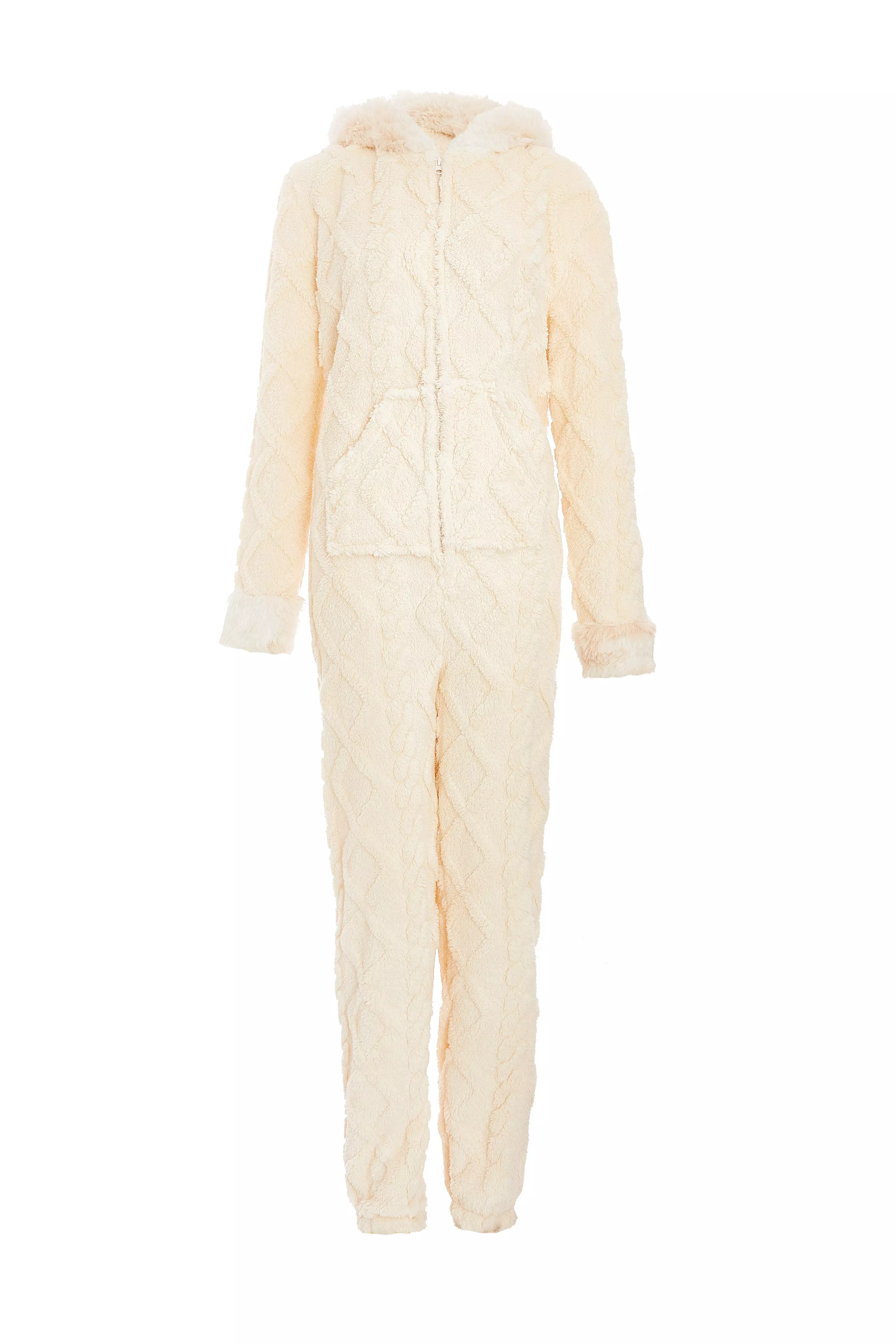 Cream Fleece Onesie