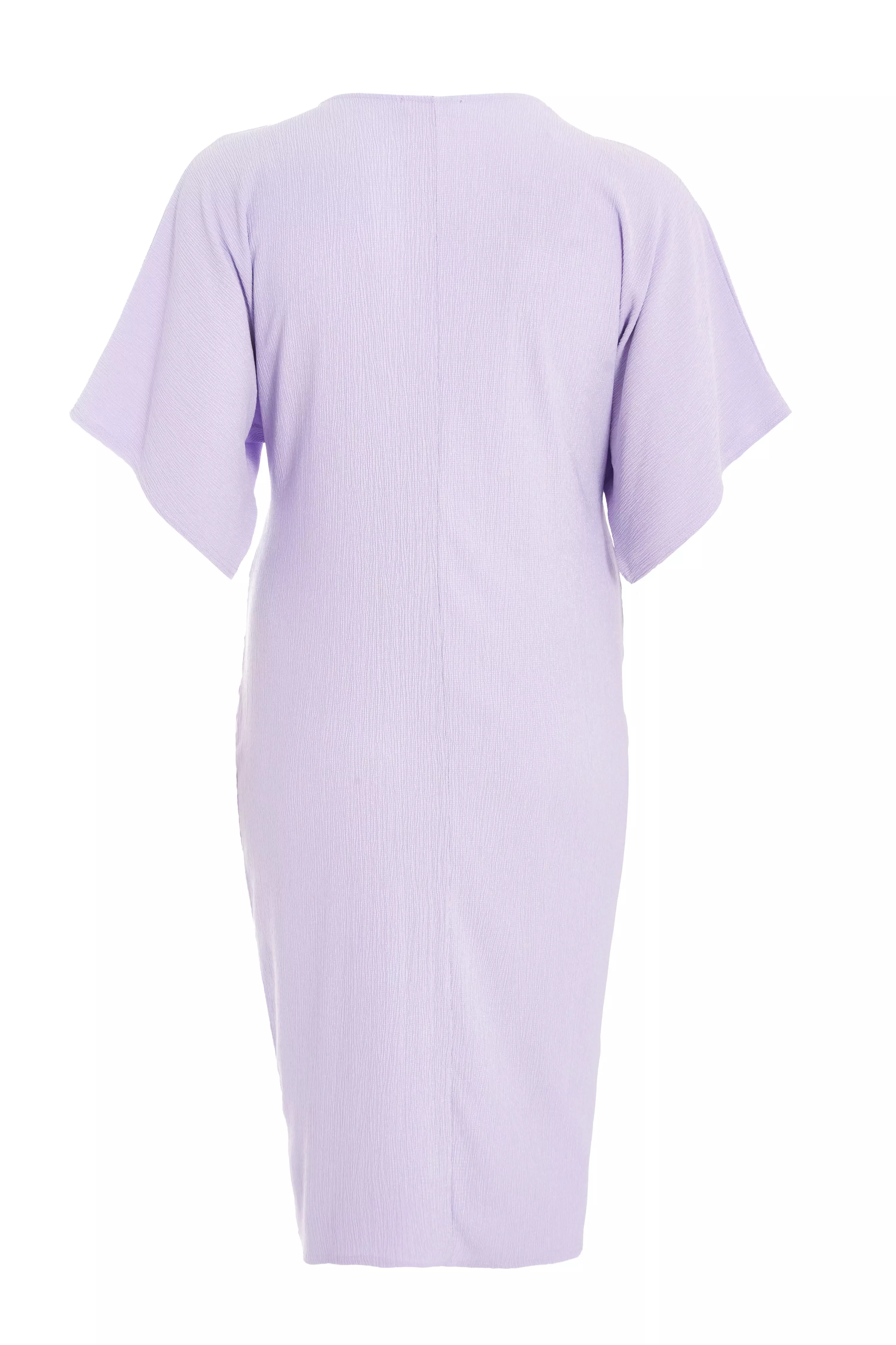 Curve Lilac Knot Front Midi Dress