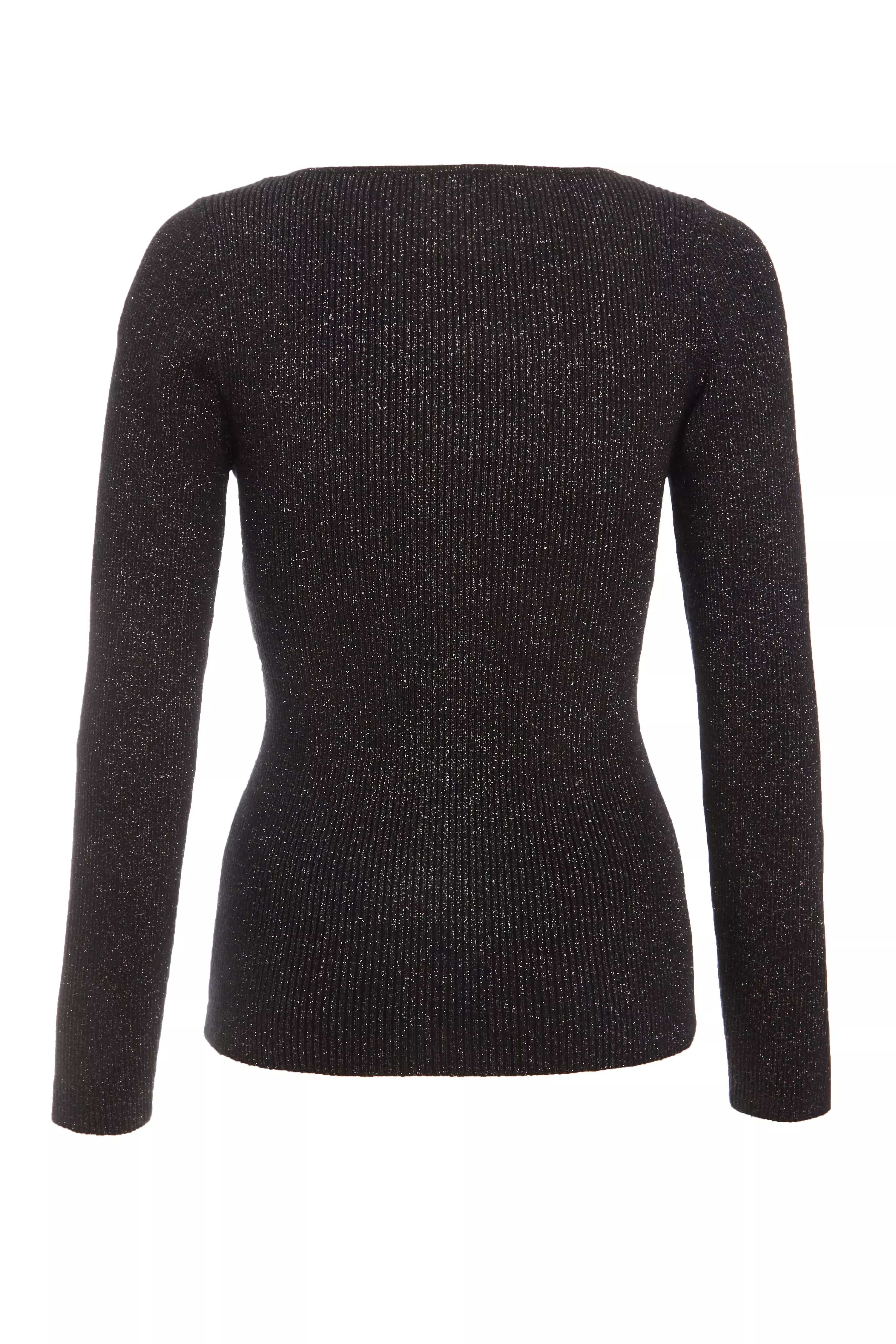 Black Metallic Glitter Jumper