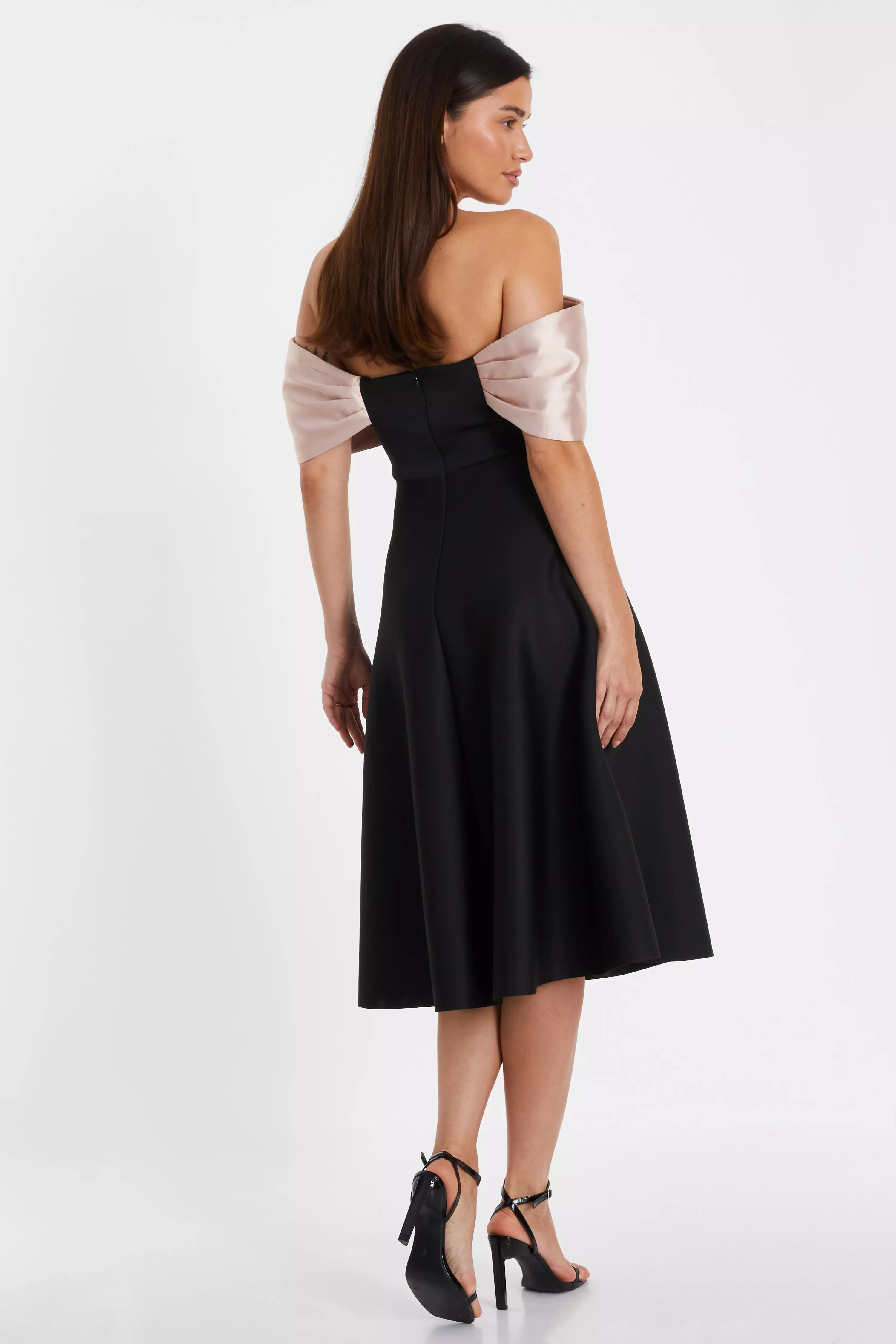 Bardot midi skater dress on sale