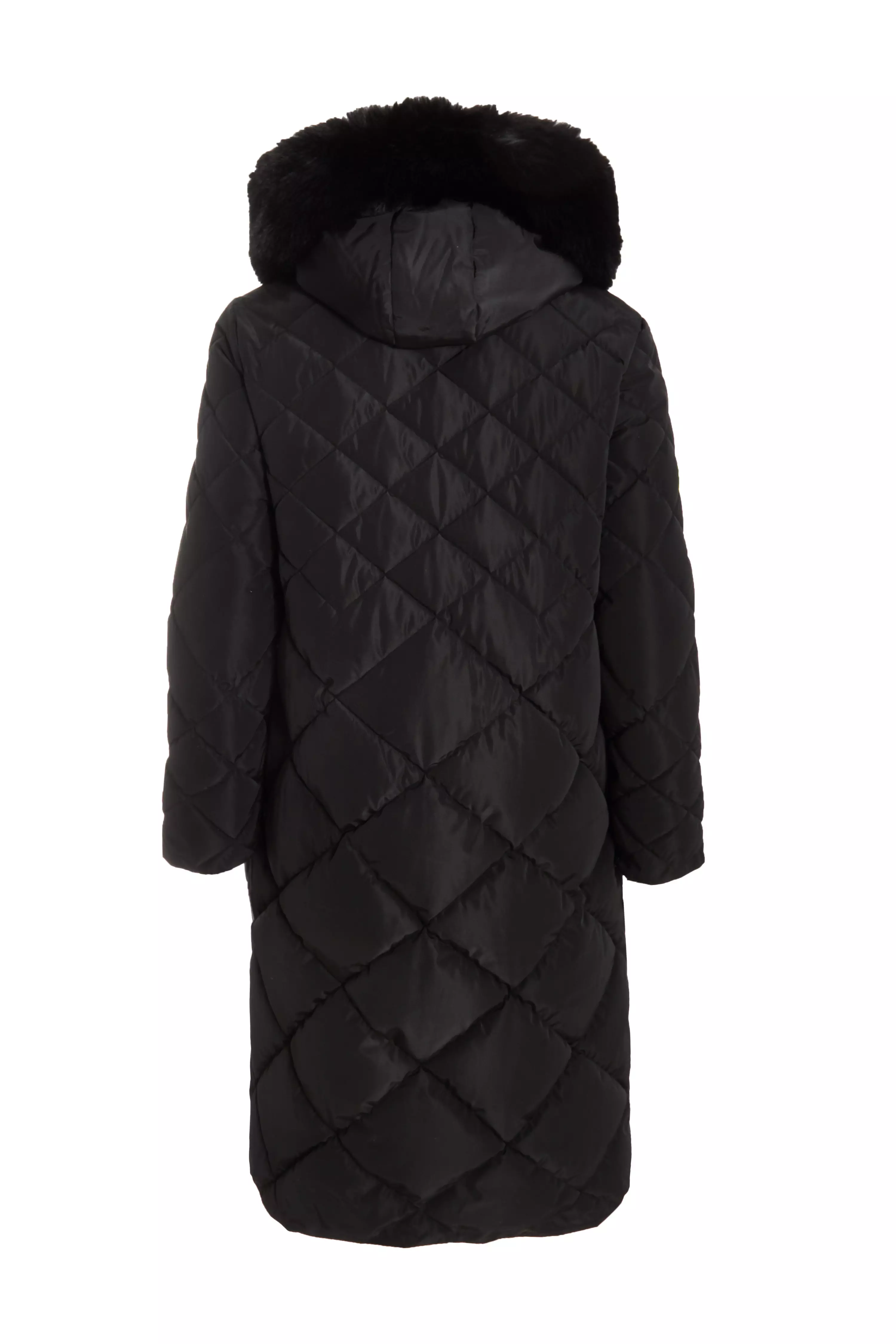 Curve Black Quilted Parka