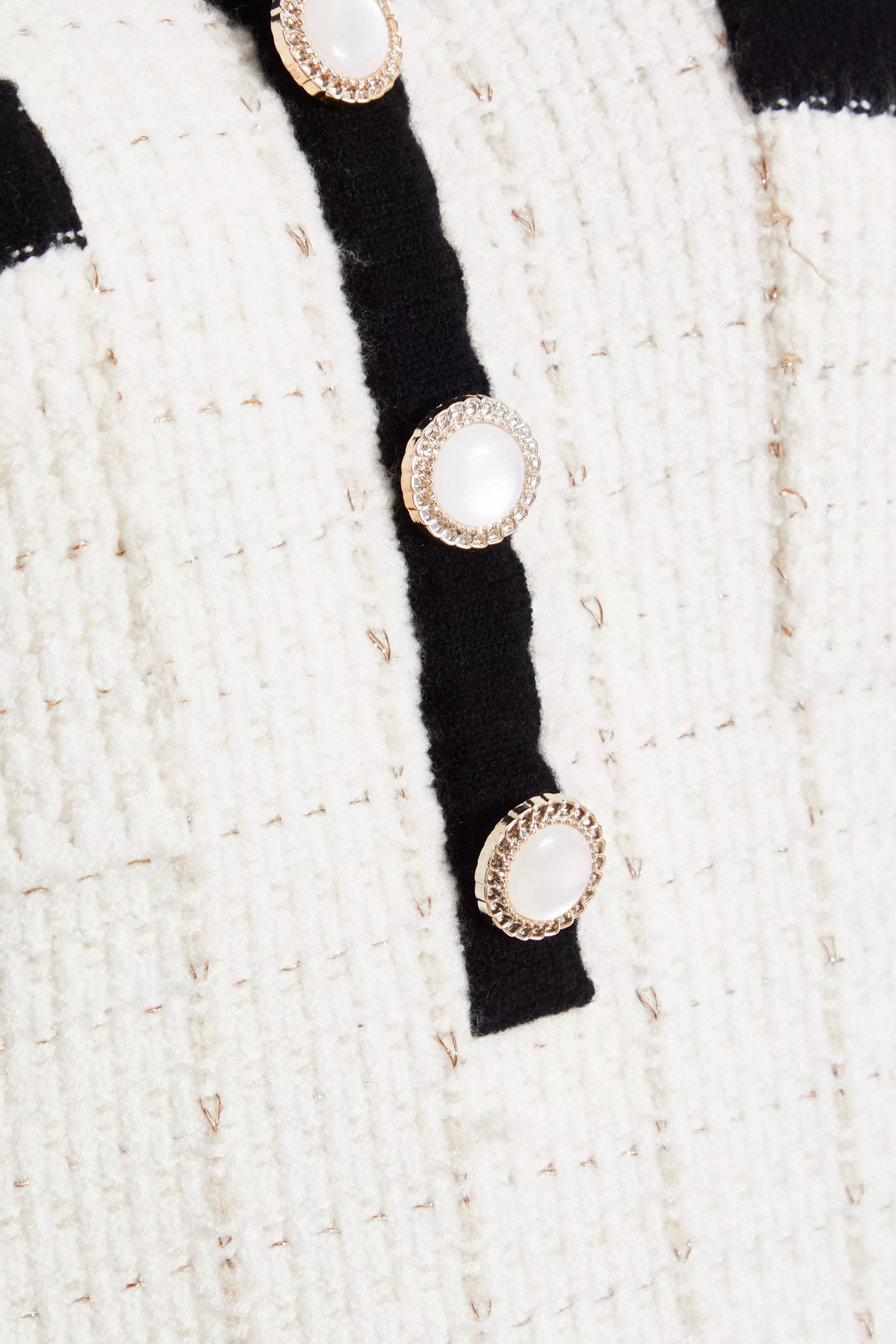 Cream Boucle Knit Jumper Dress