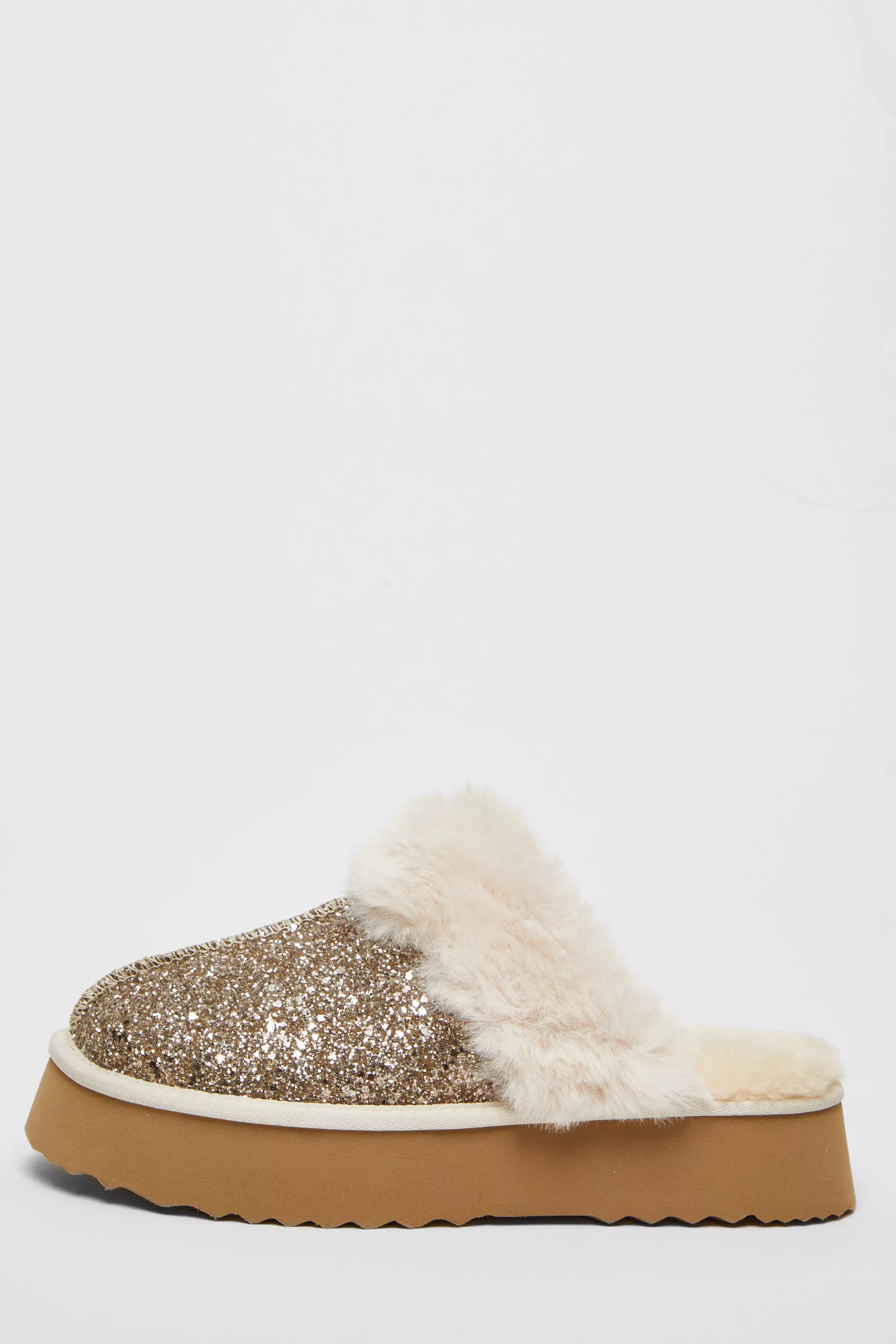 Champagne Glitter Slippers