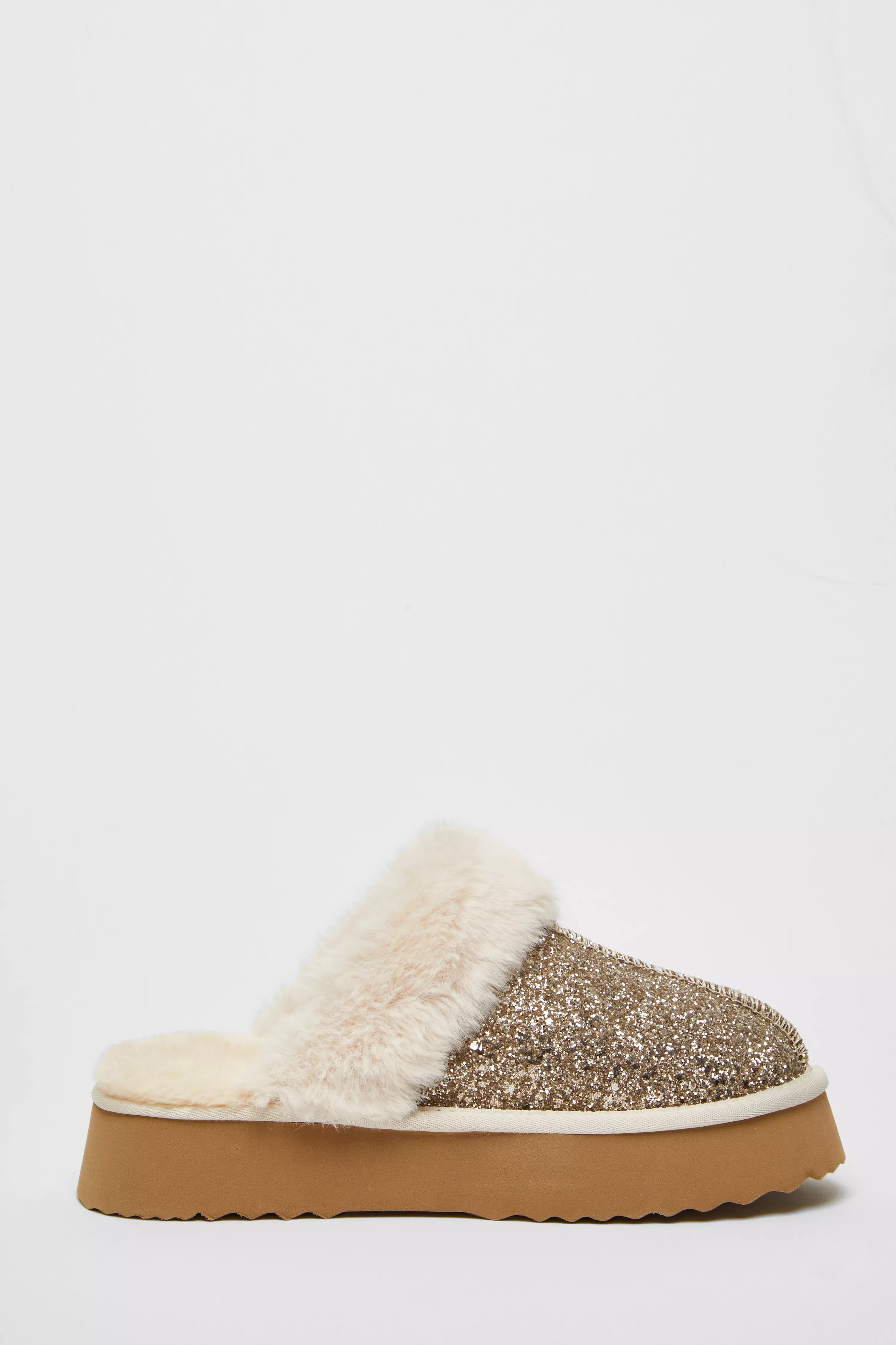 Champagne Glitter Slippers