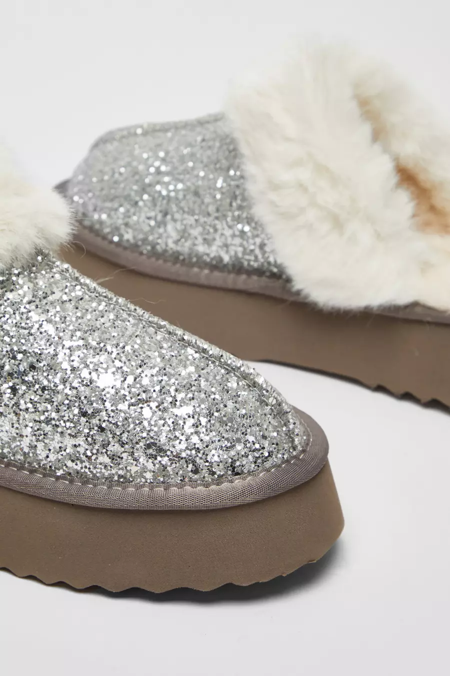 Glitter slippers on sale