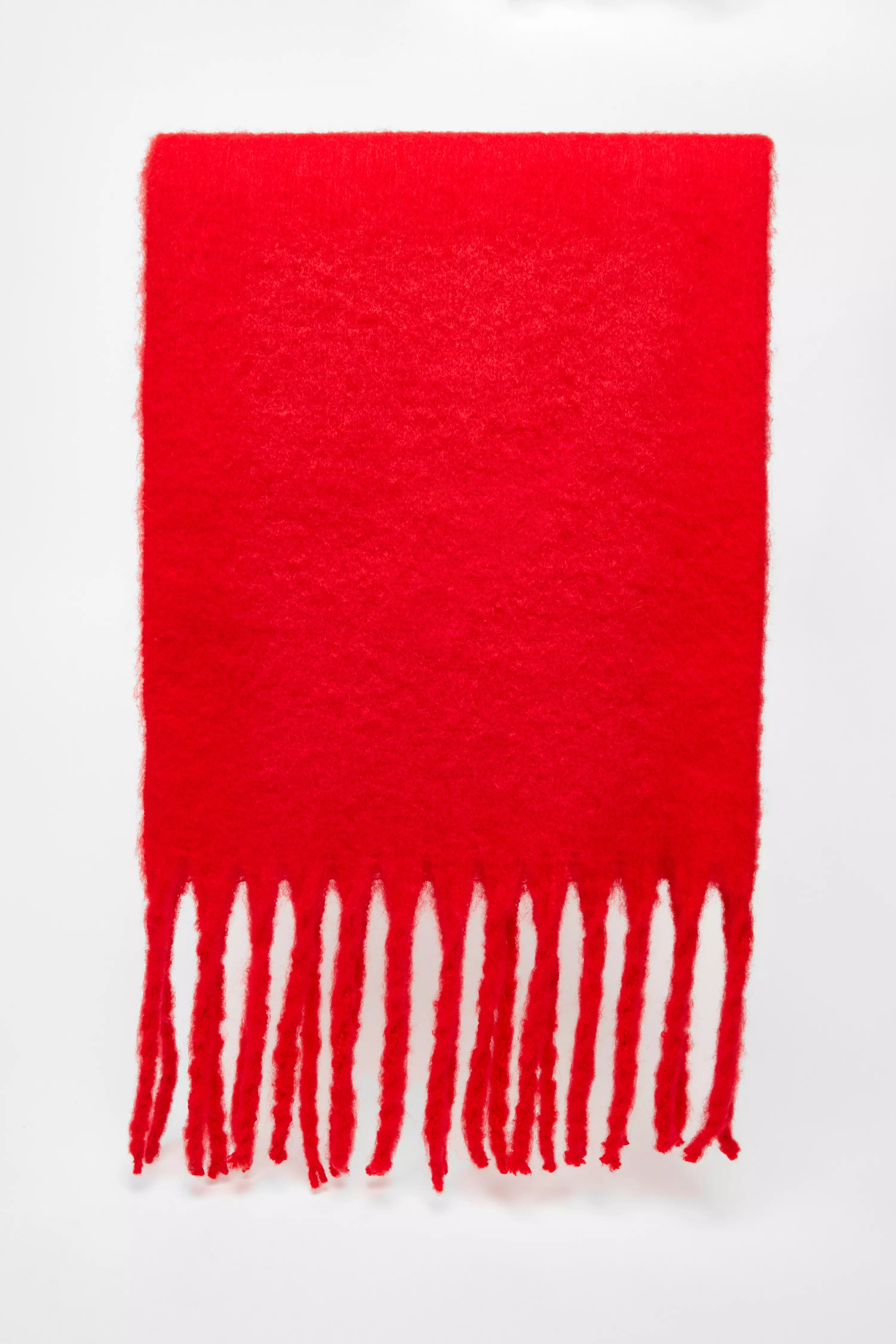 Red Tassel Scarf