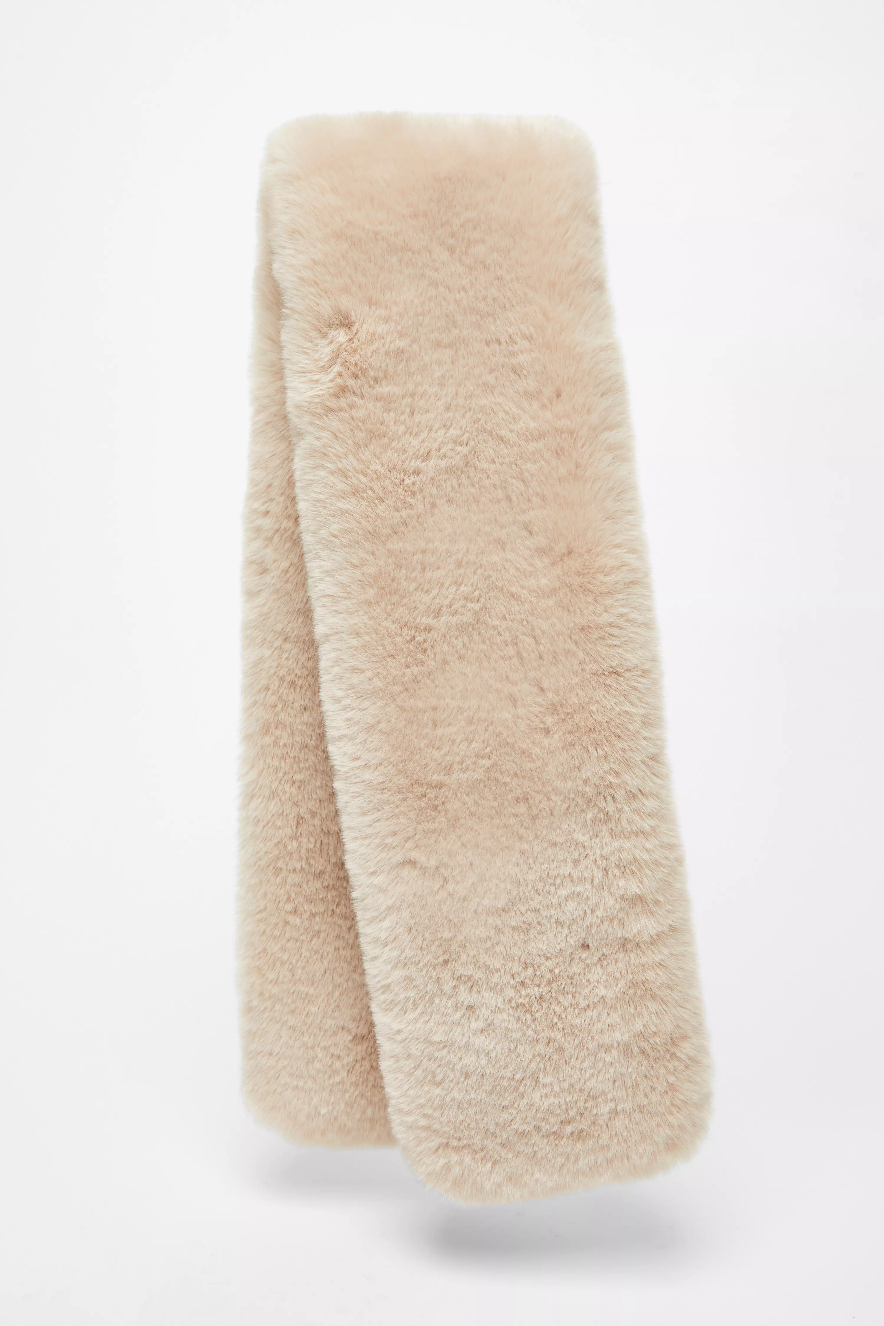 Cream Faux Fur Scarf