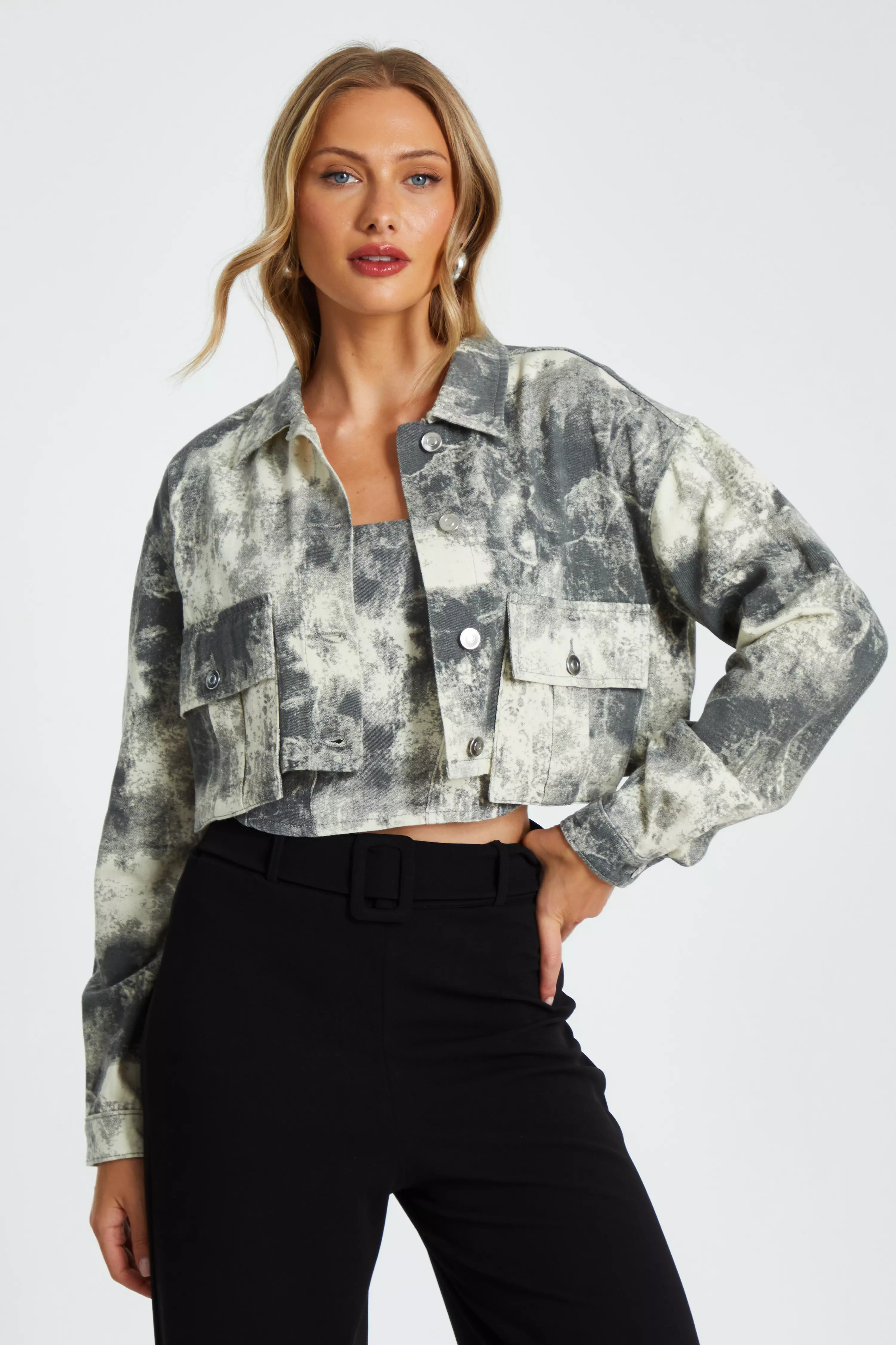 Grey Tie Dye Jacket