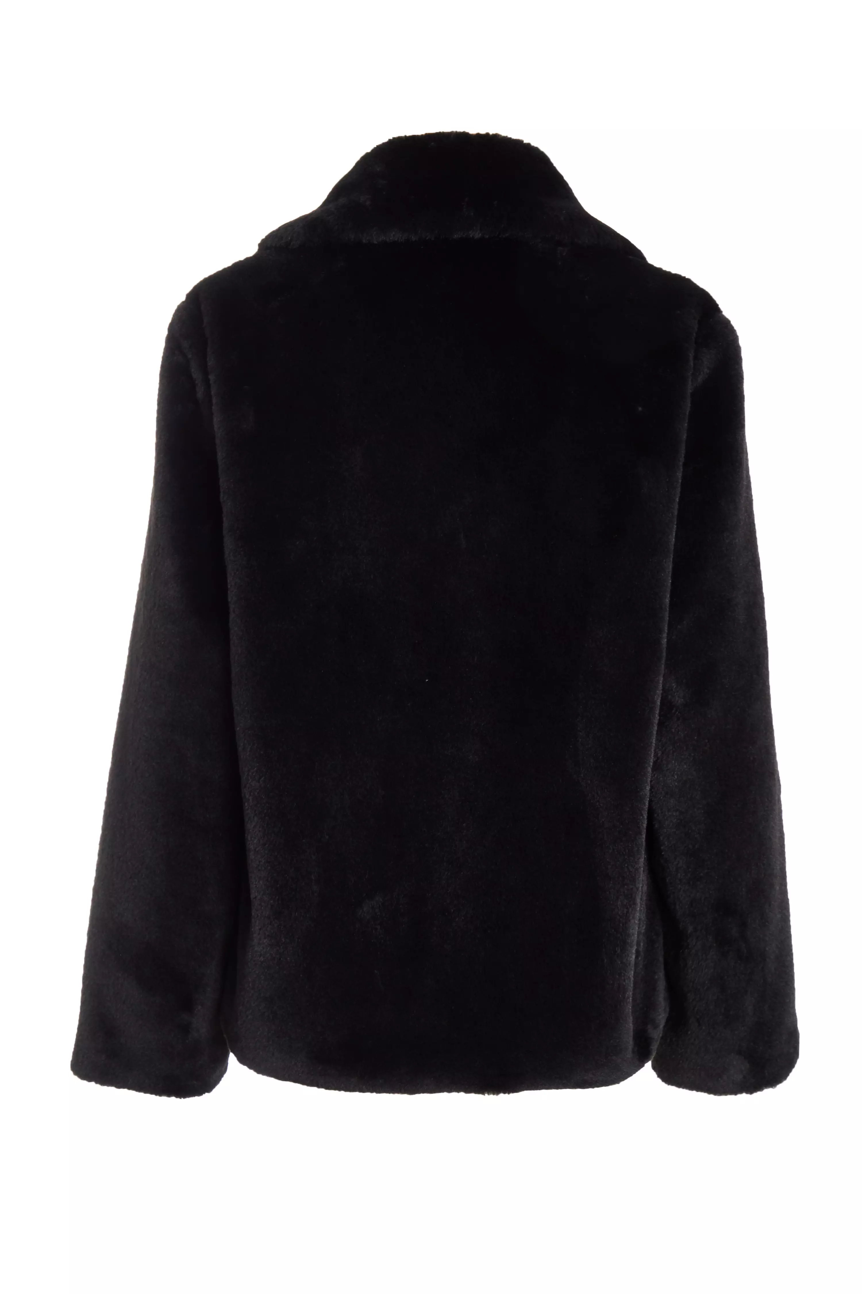 Black Faux Fur Jacket