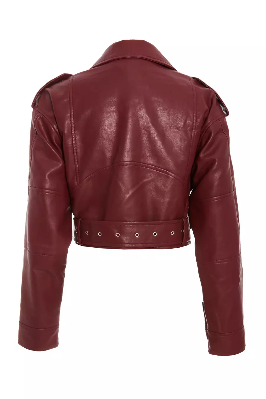 Dark red biker jacket hotsell