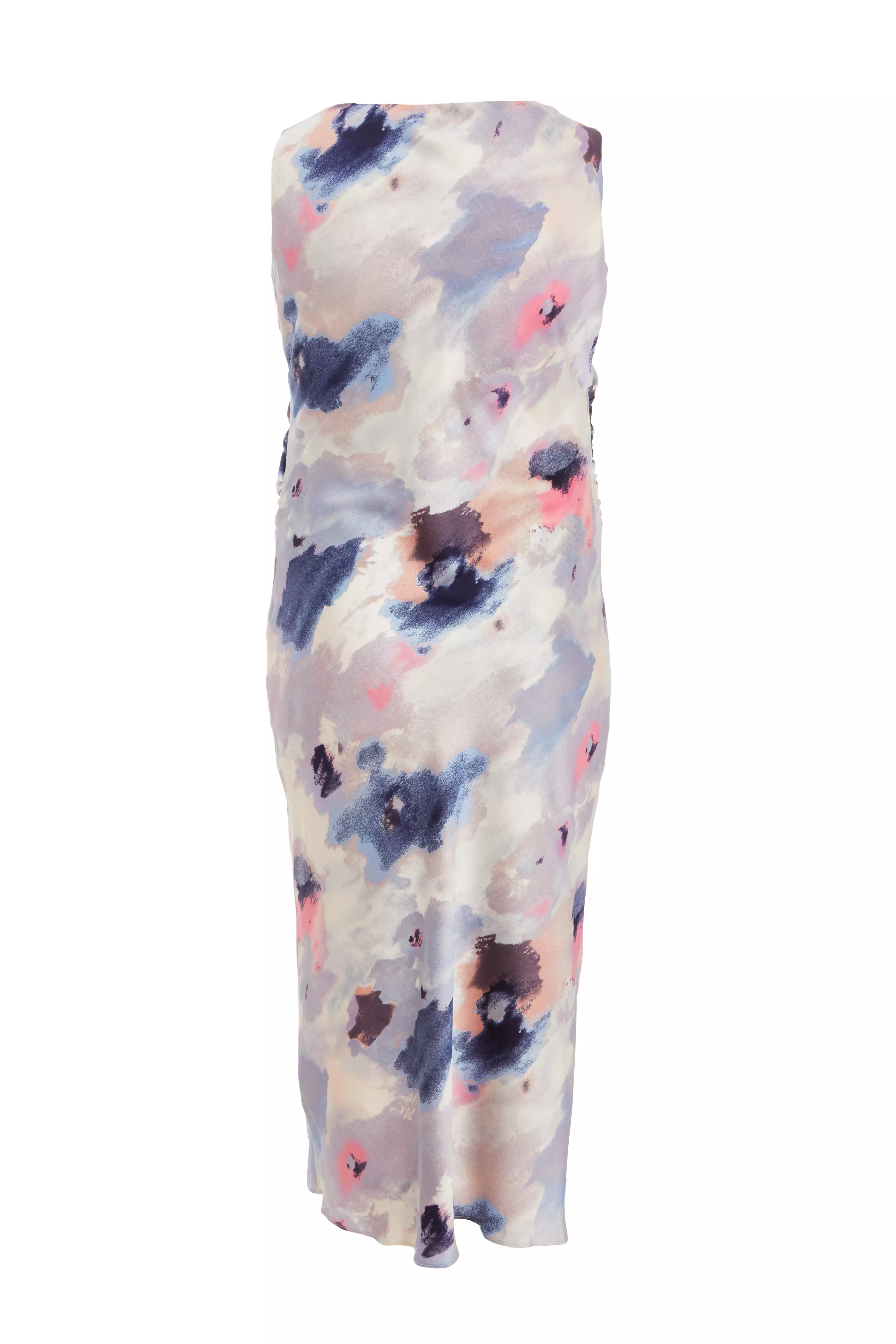 Curve Multicoloured Marble Print Maxi Dress