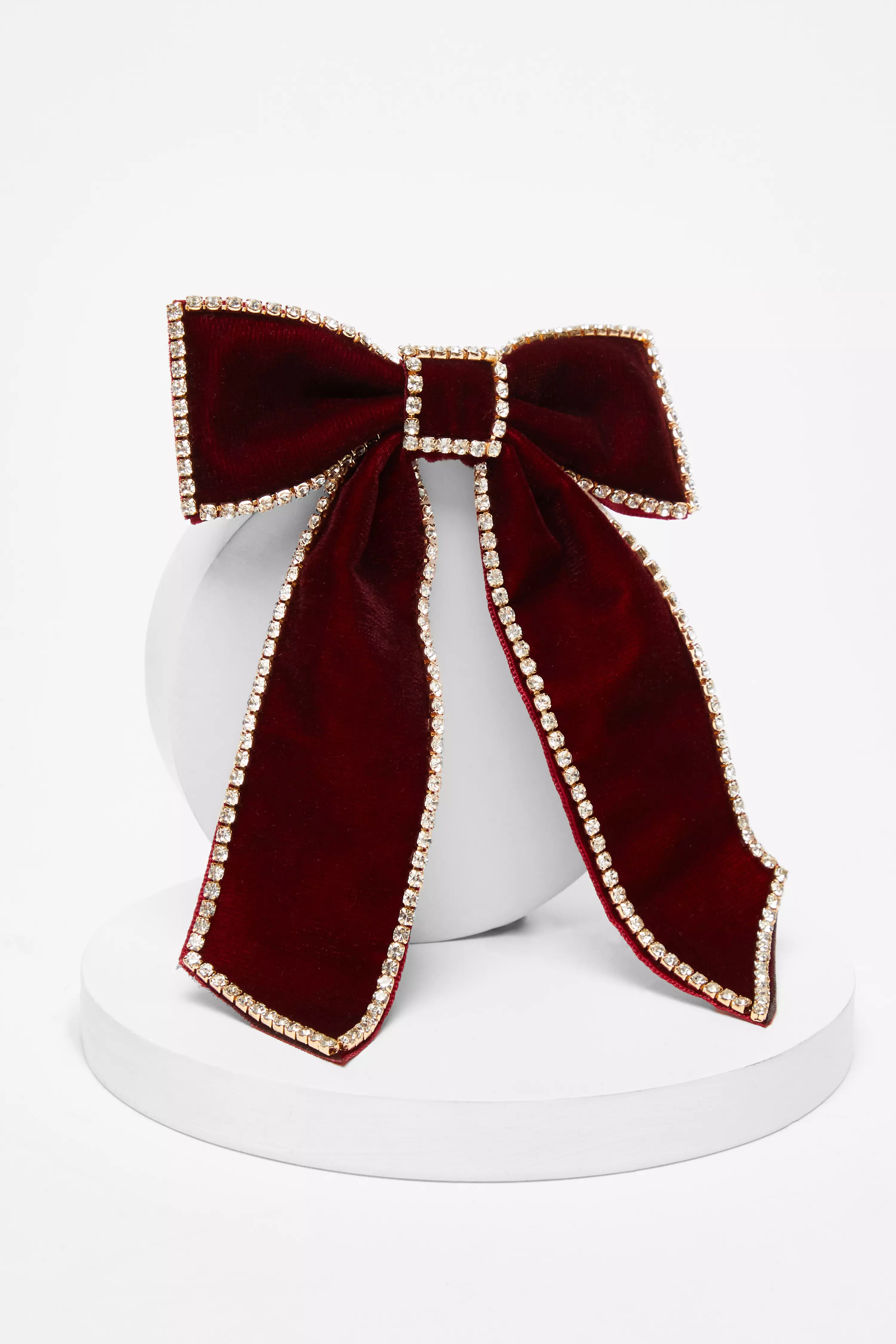 Red Velvet Hair Bow