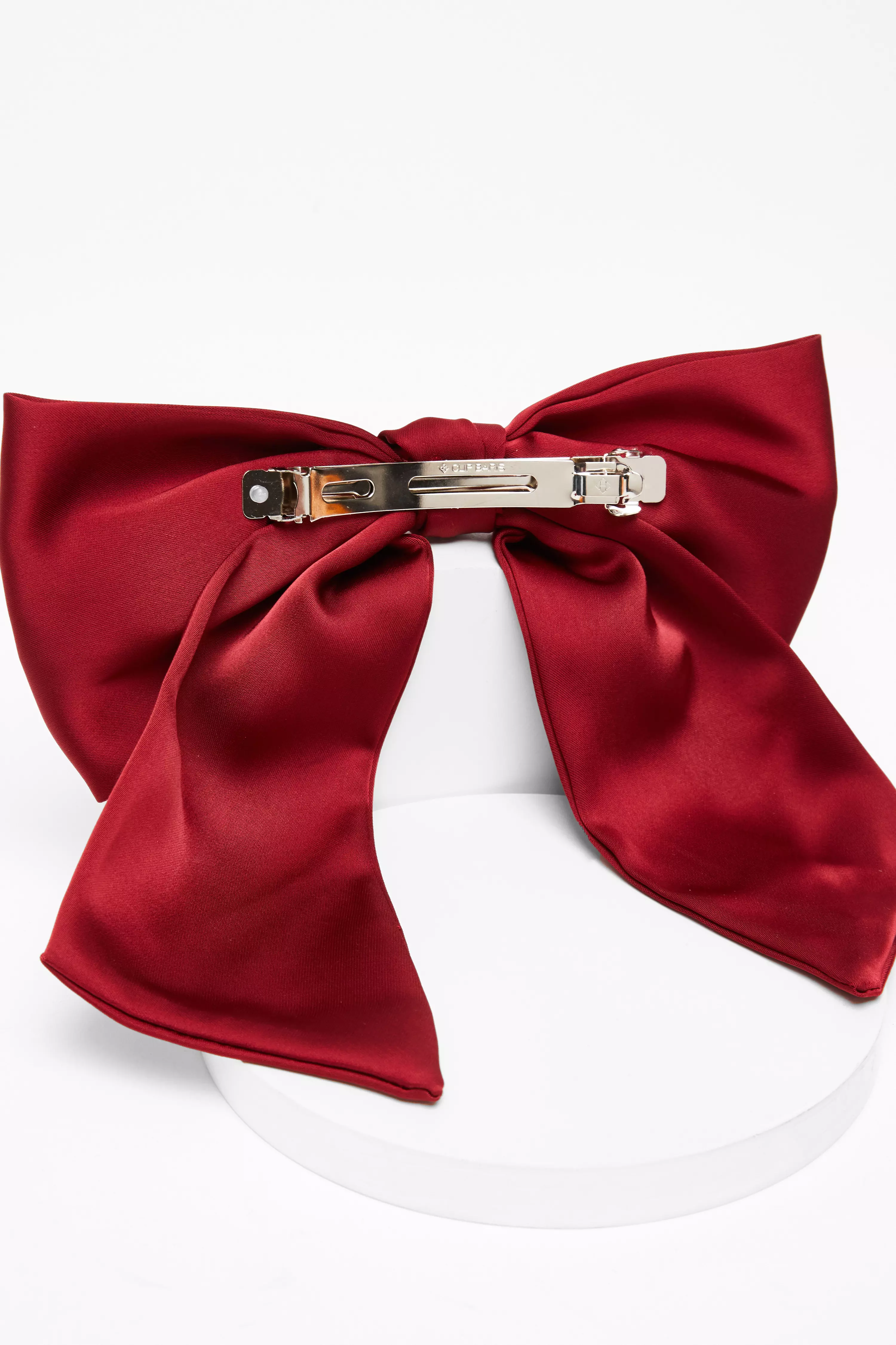 Red Large Satin Hair Bow