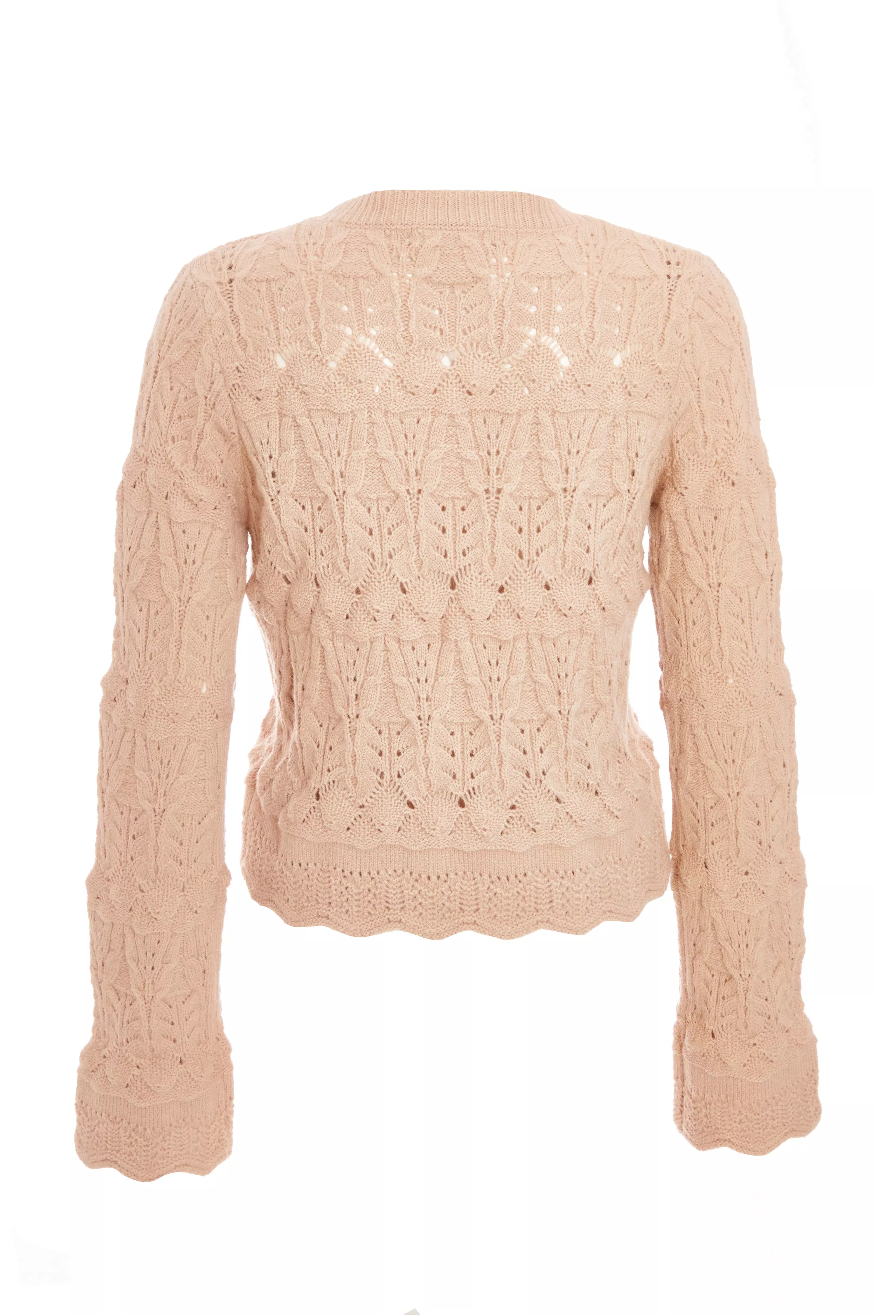 Stone Scalloped Knit Jumper