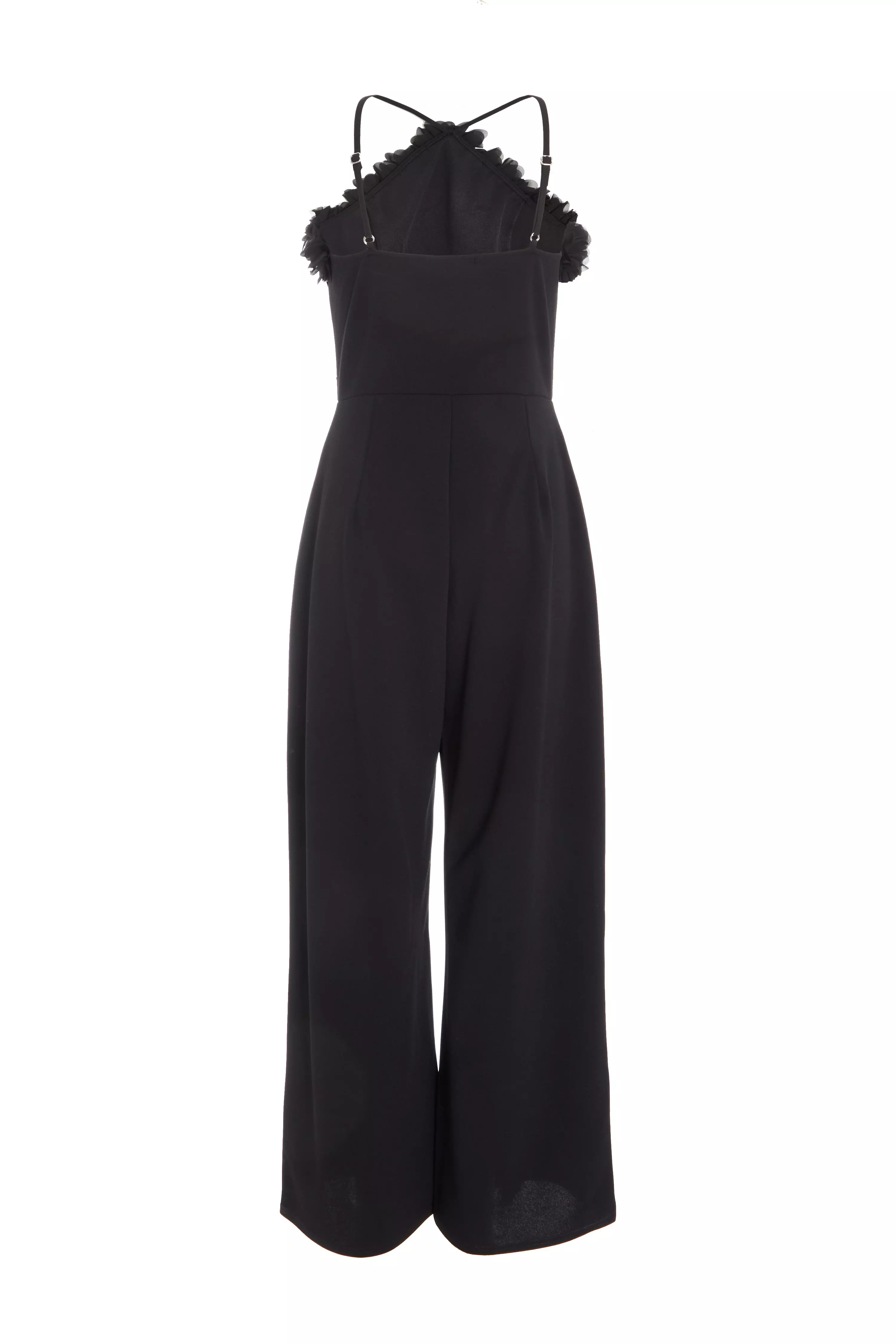 Black Halter Neck Palazzo Jumpsuit