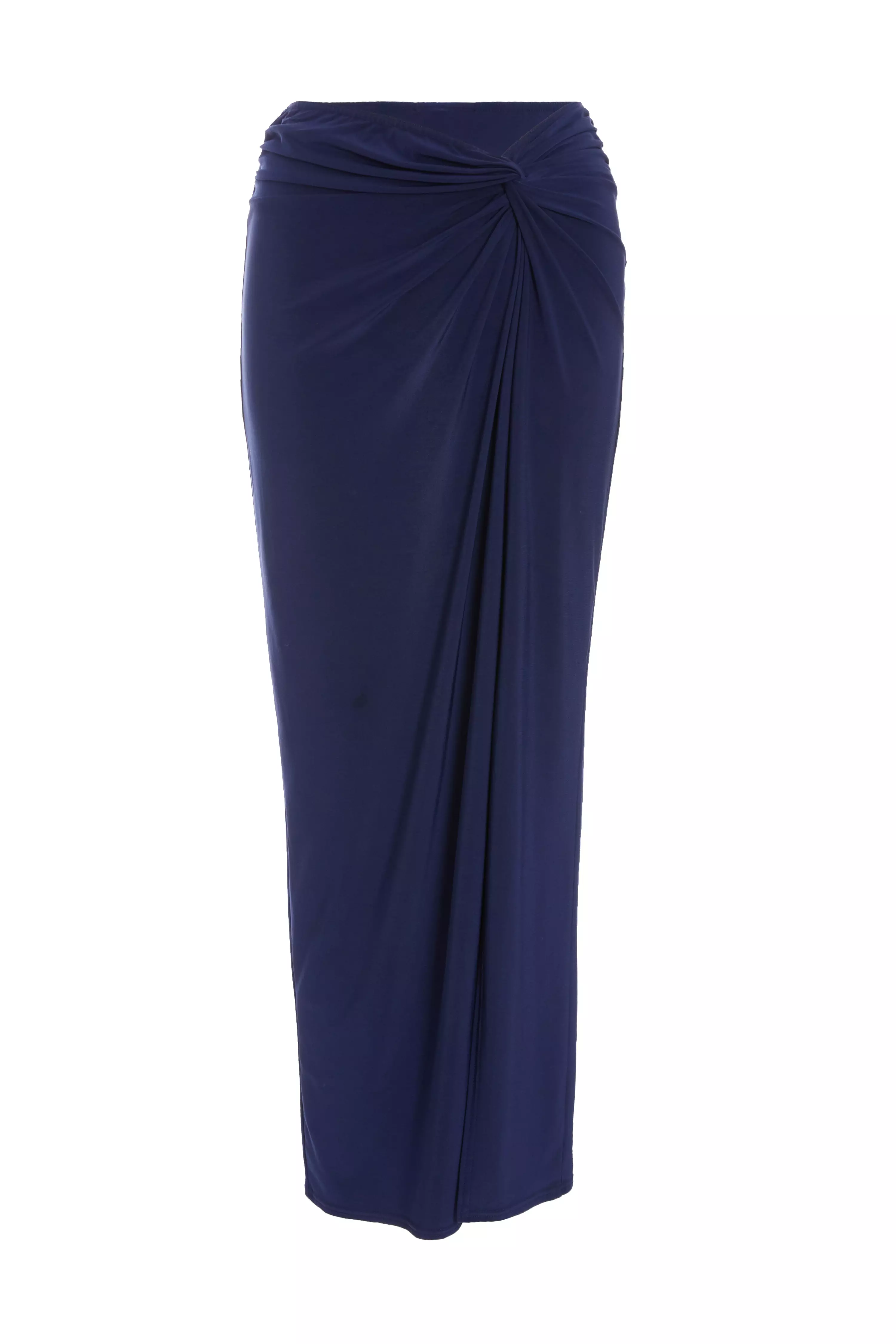 Indigo Knot Maxi Skirt