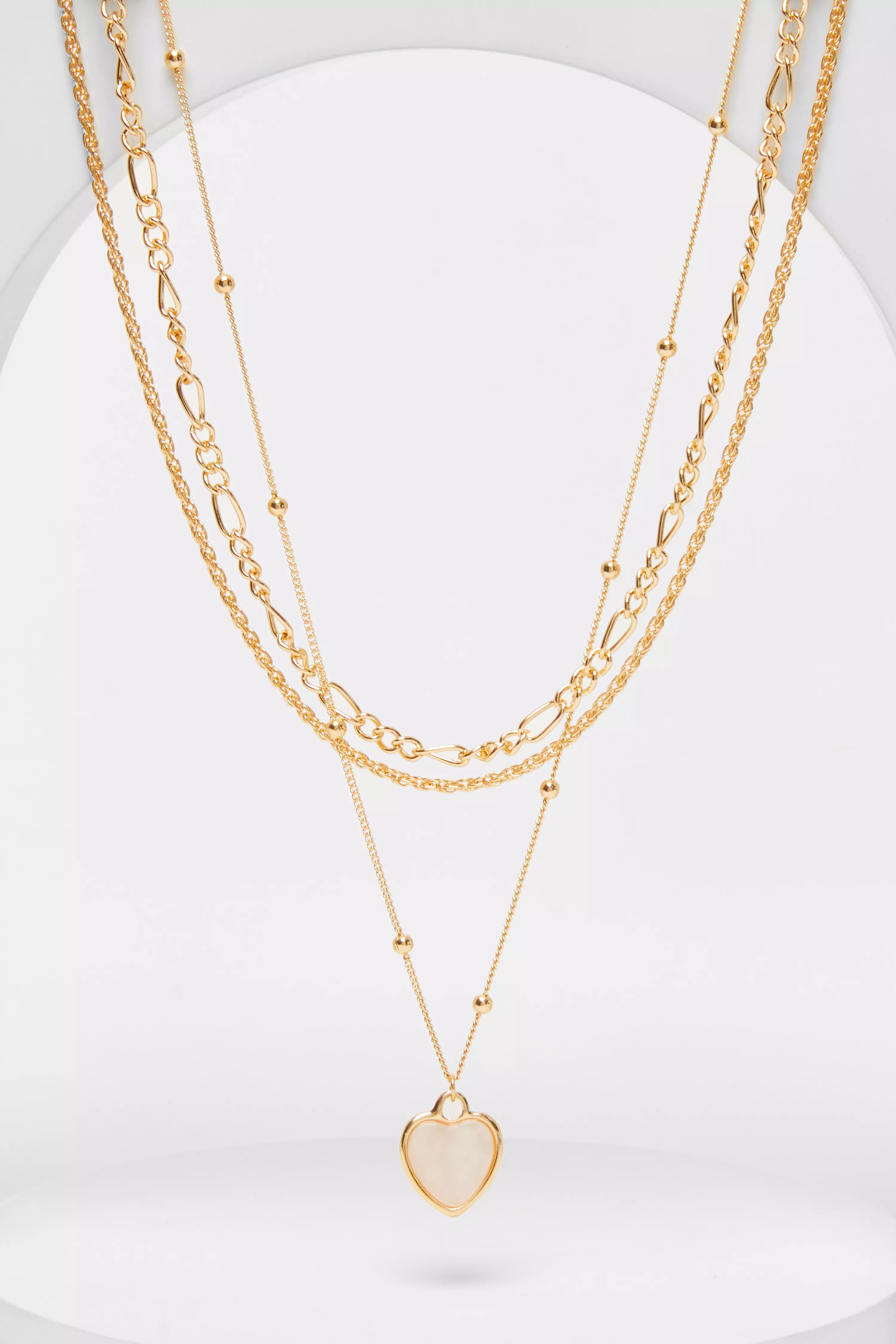 Gold Layered Square Necklace