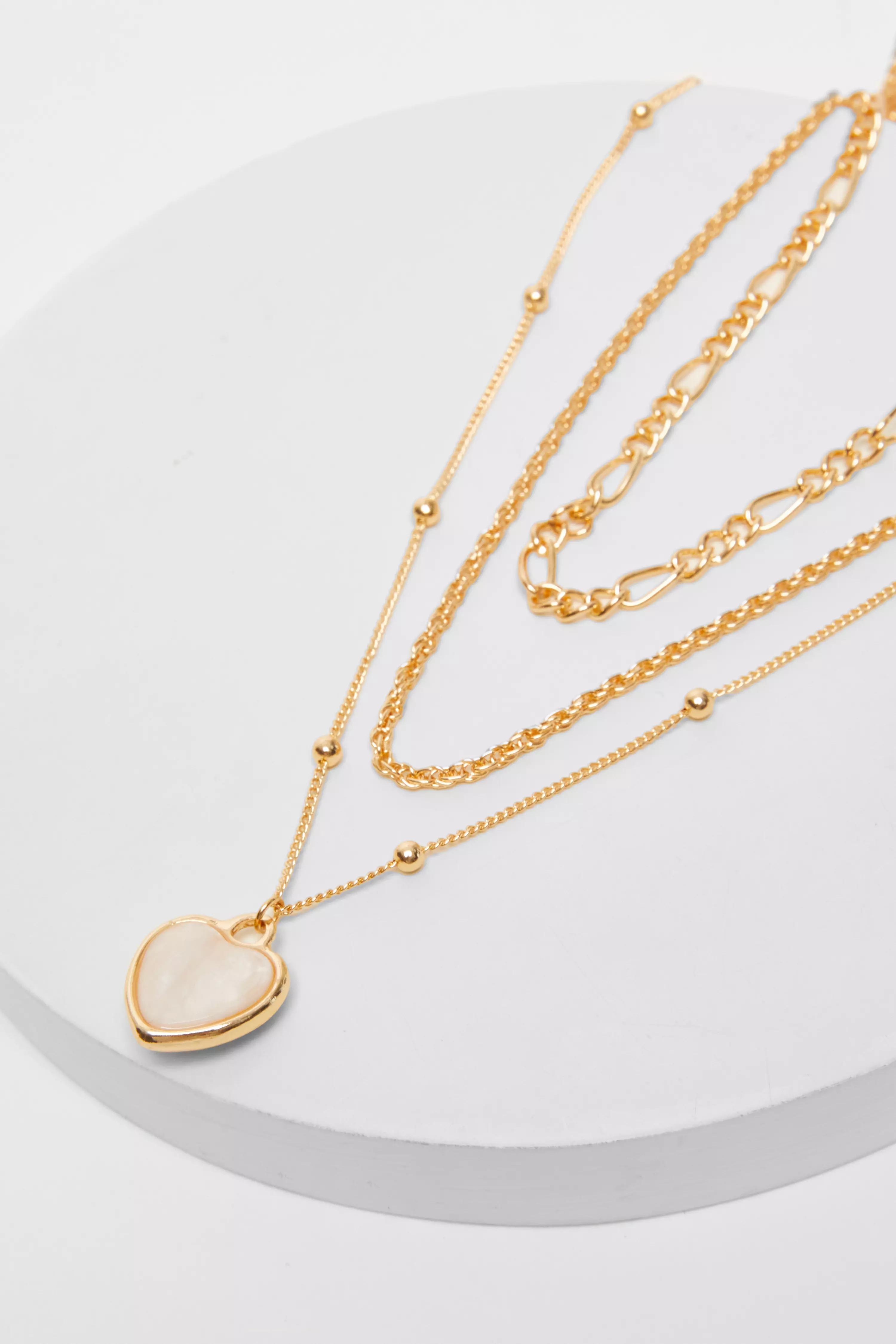 Gold Layered Square Necklace