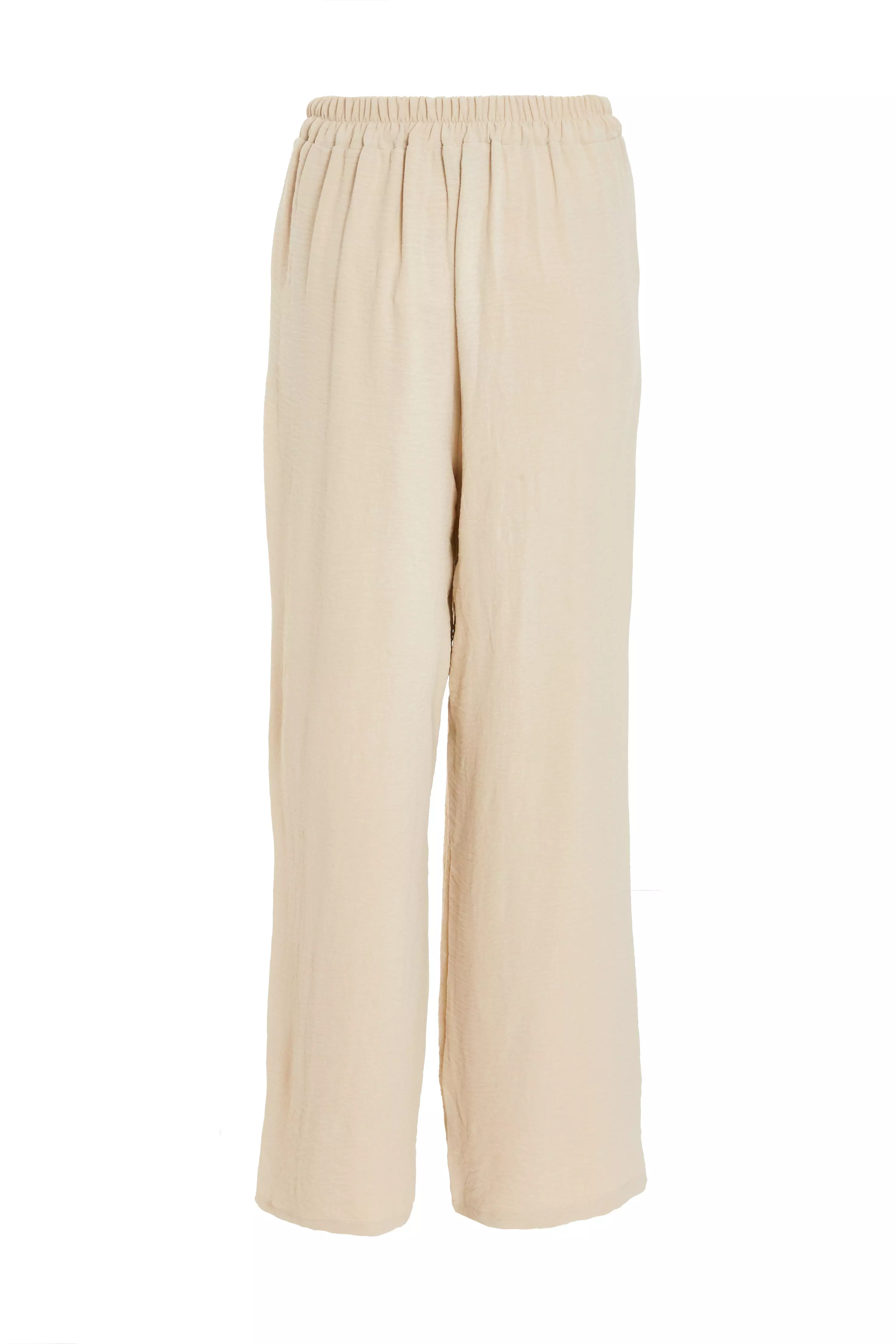 Stone Wide Leg Trousers