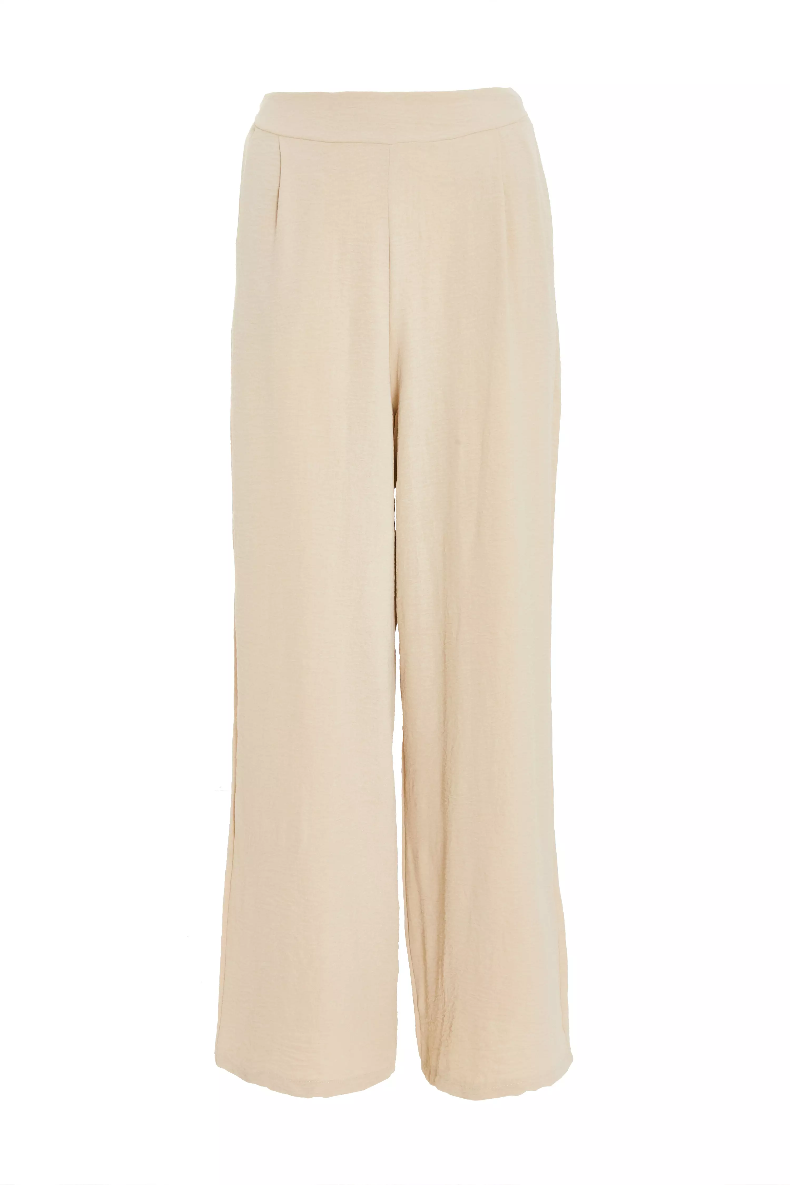 Stone Wide Leg Trousers