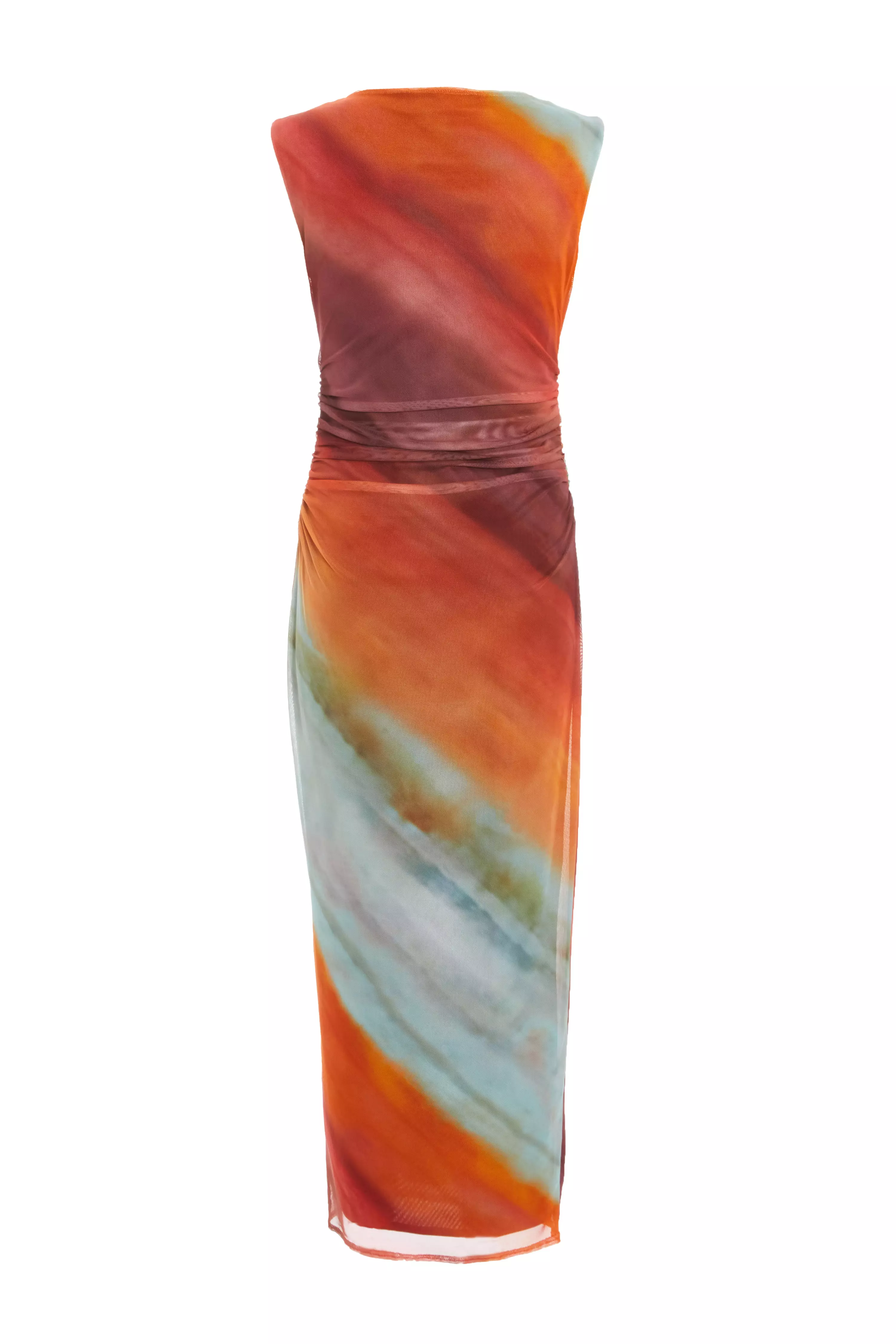 Orange Ombre Midaxi Dress