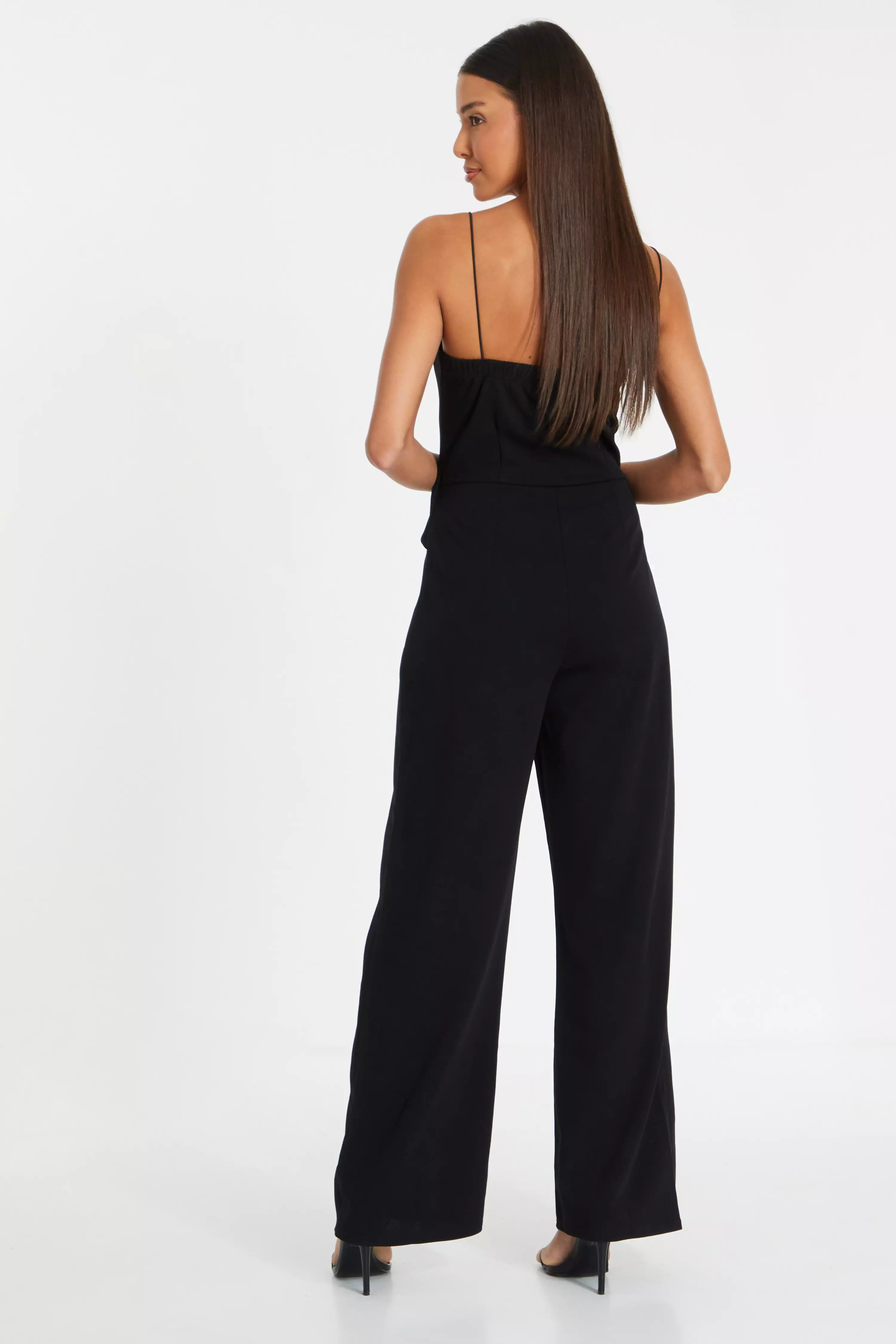 Black Bow Detail Jumpsuit