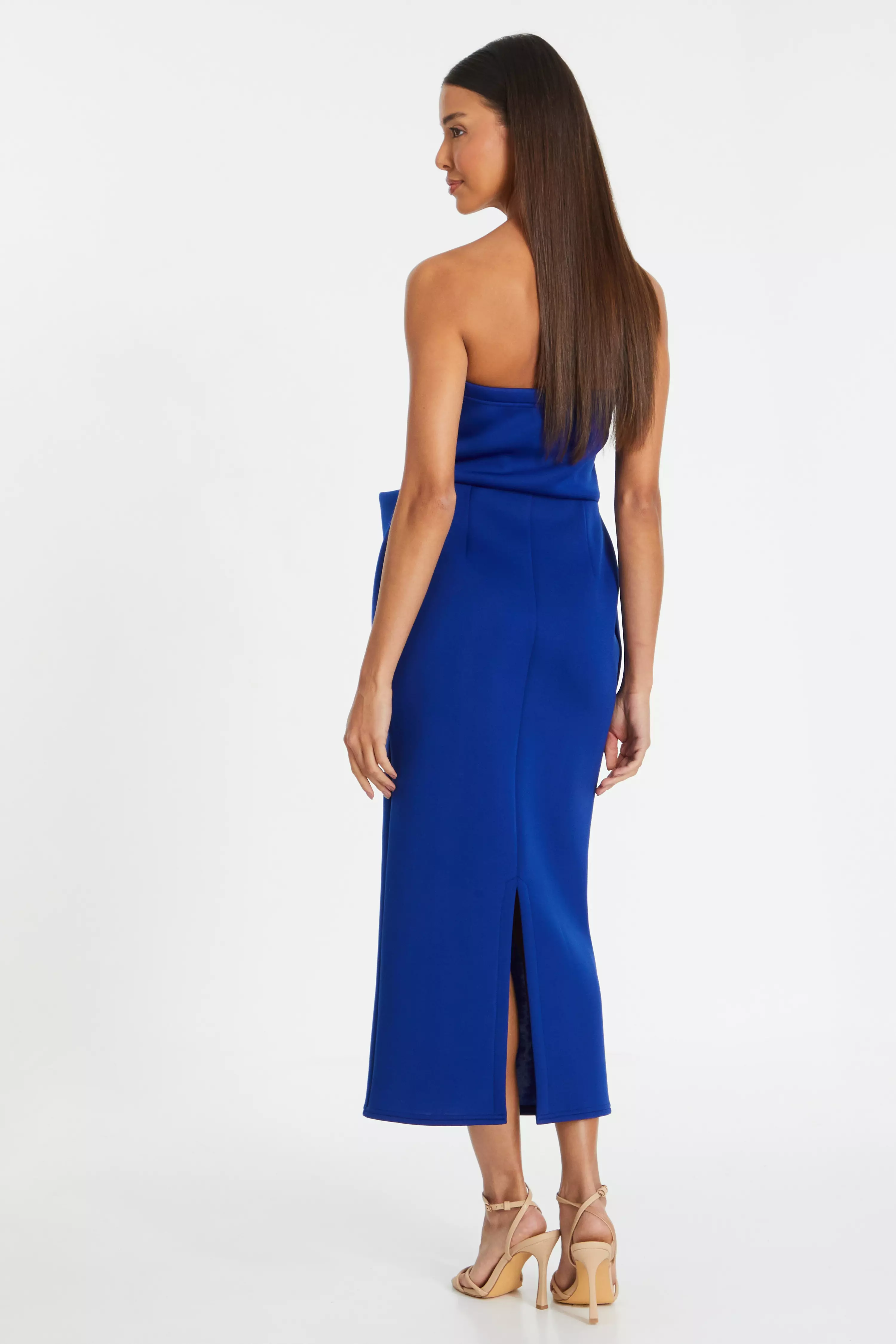 Royal Blue Bandeau Midaxi Dress