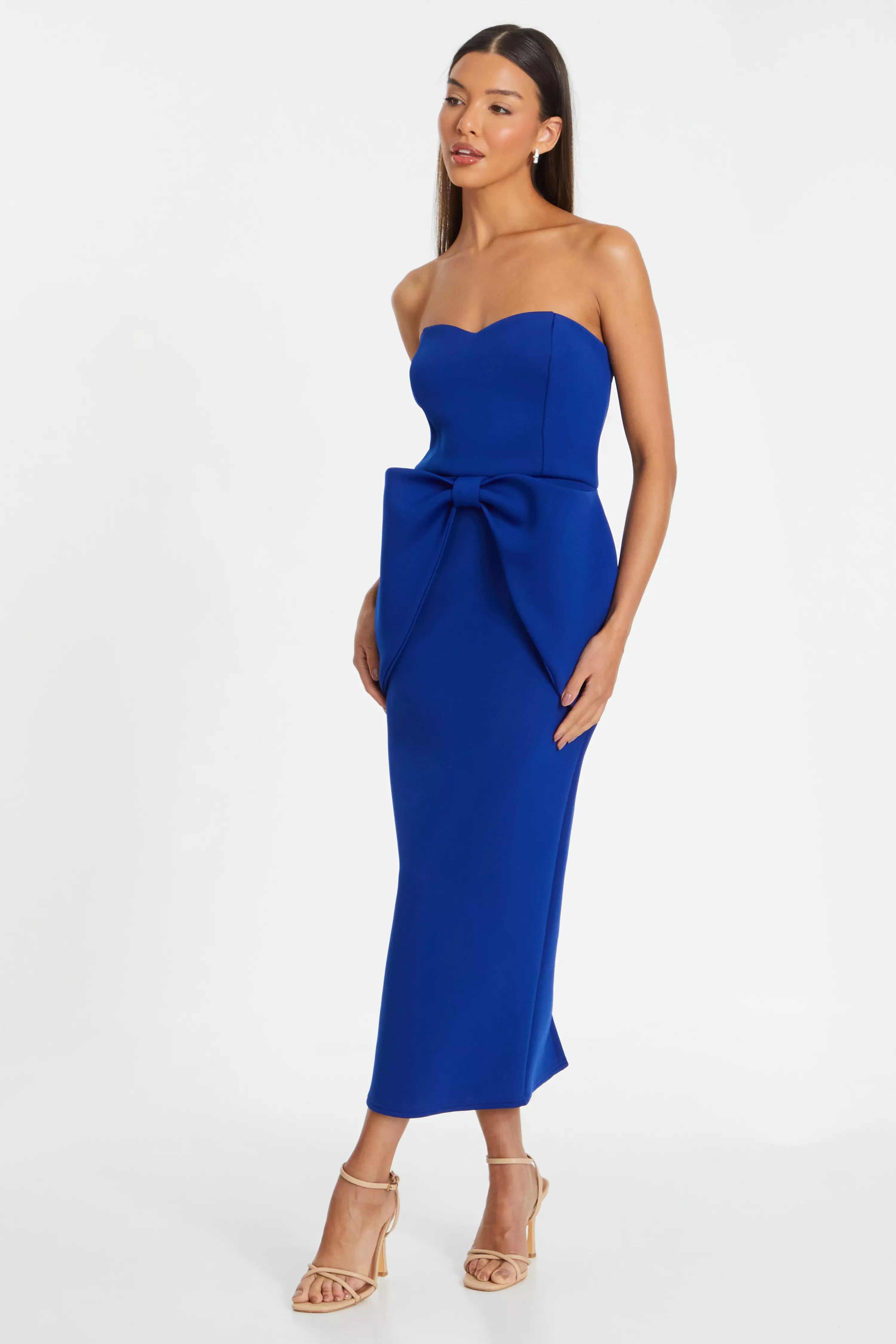 Royal Blue Bandeau Midaxi Dress